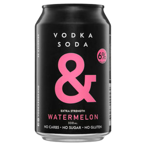 Ampersand Vodka Soda & Watermelon 6% Can 330mL - Harry's Liquor