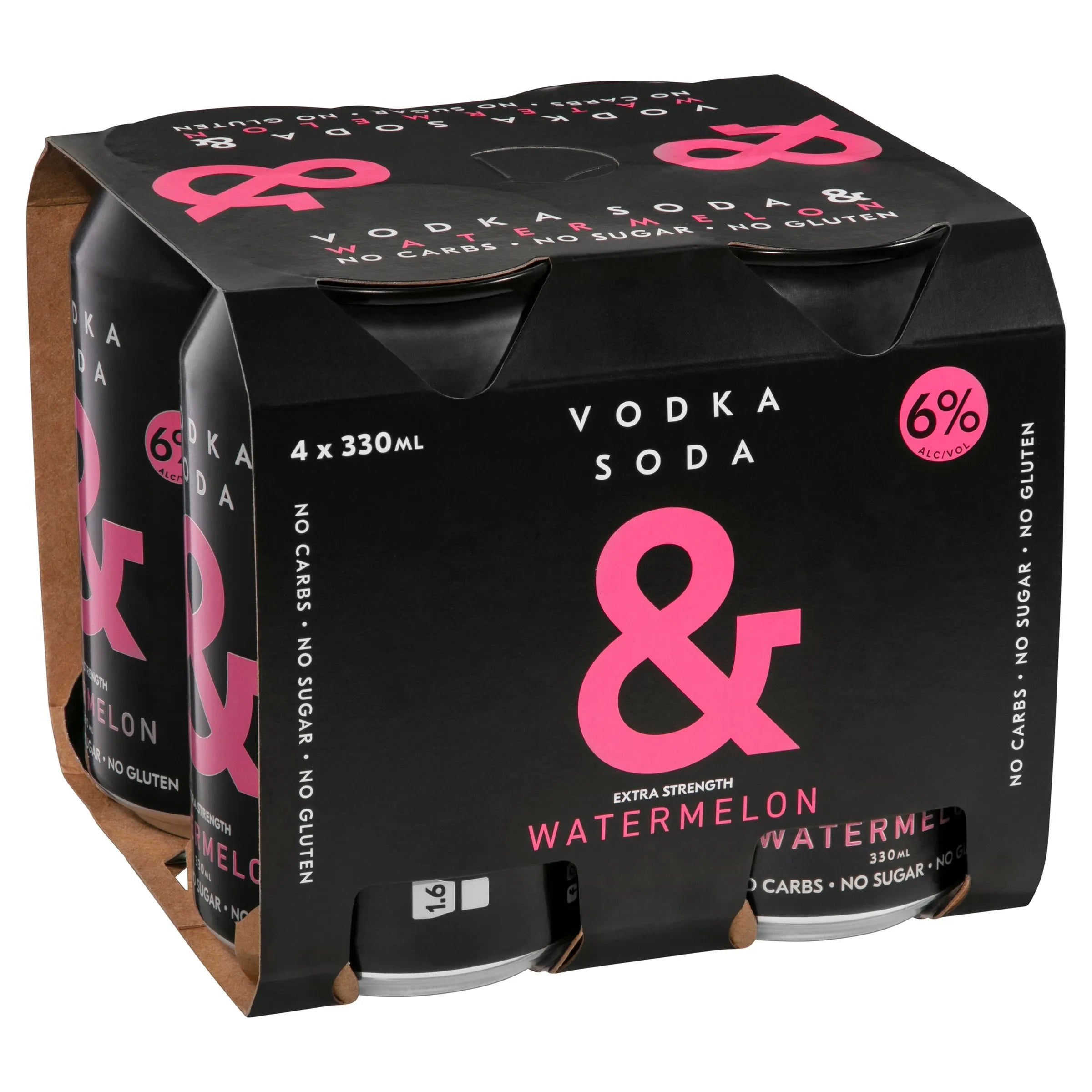 Ampersand Vodka Soda & Watermelon 6% Can 330mL - Harry's Liquor