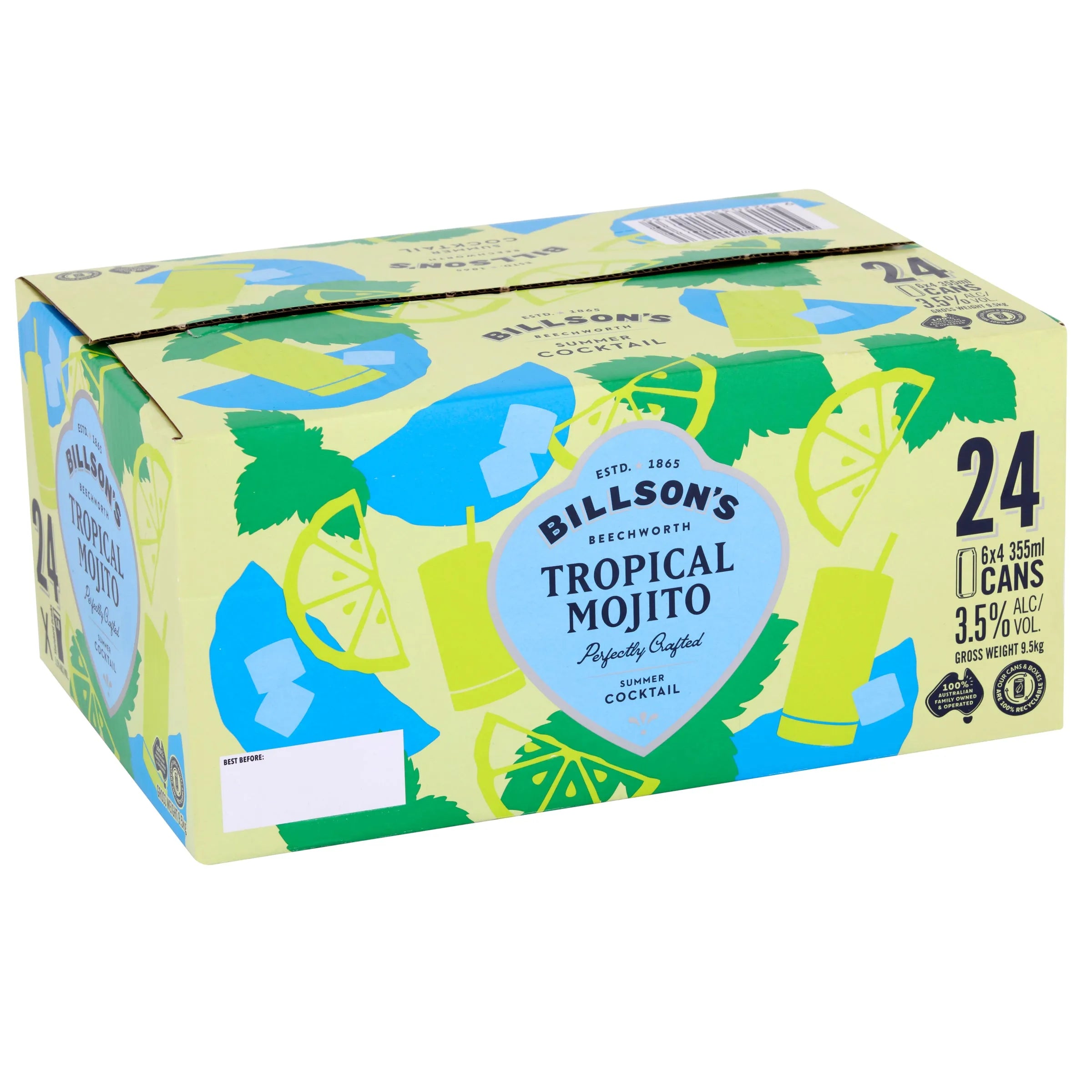 Billson's Tropical Mojito Cocktail Can 355mL - Harry's Liquor