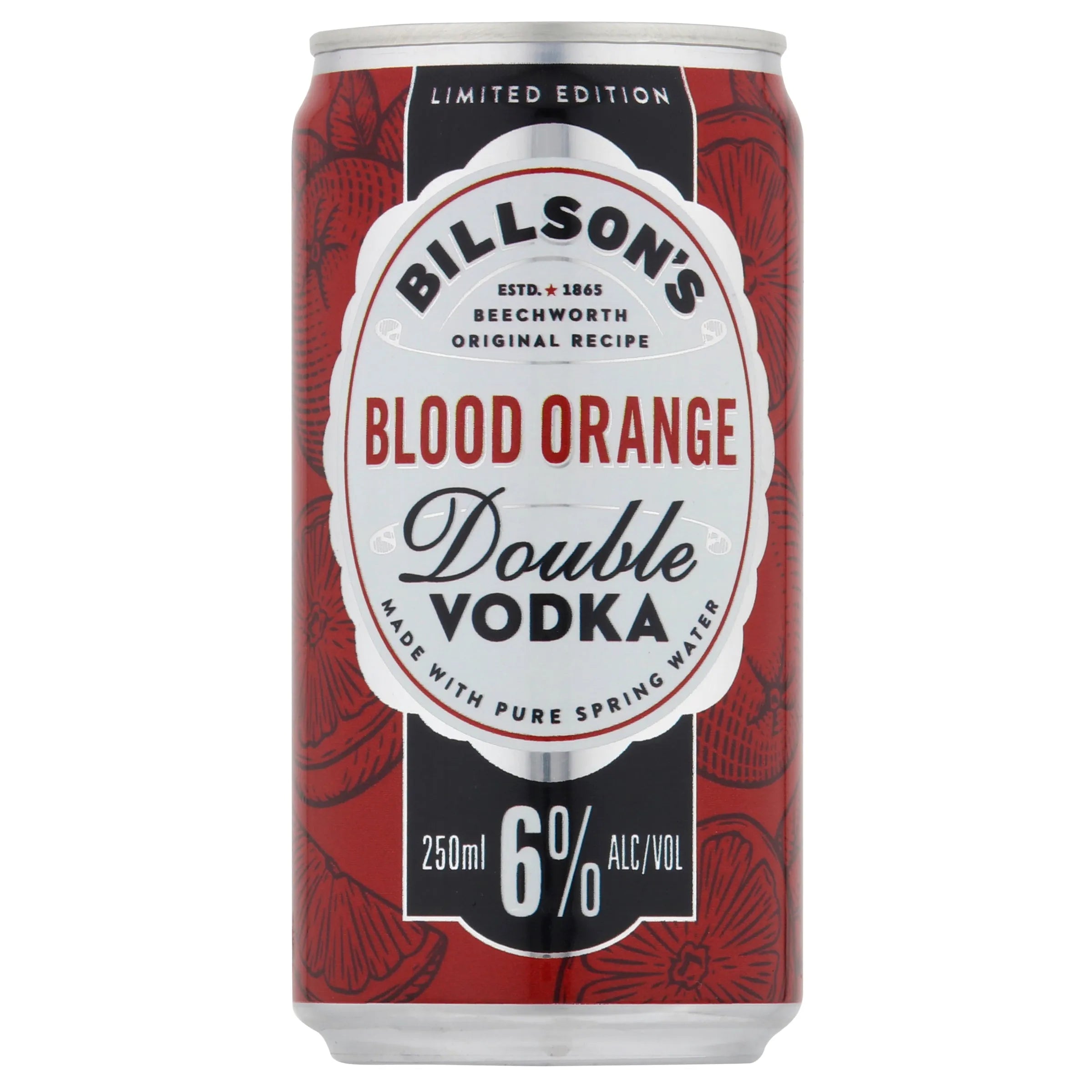 Billson's Vodka Blood Orange 6% Can 250mL - Harry's Liquor