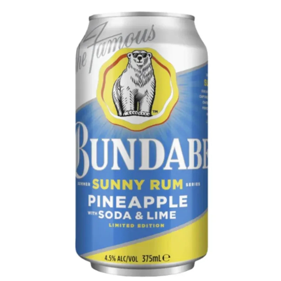 Bundaberg Sunny Pineapple Rum, Soda & Lime Can 375mL - Harry's Liquor