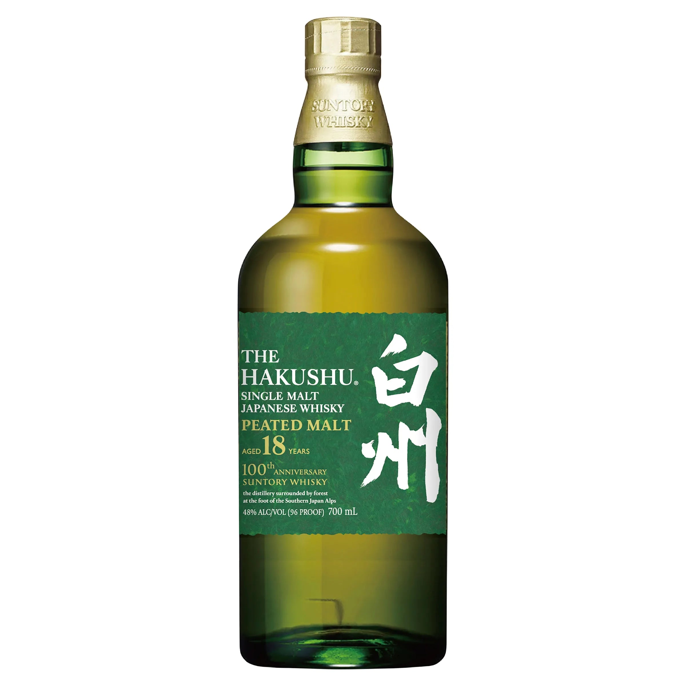 Hakushu 18 Year Old Single Malt Japanese Whisky 100th Anniversary Edition 700mL - Harry's Liquor