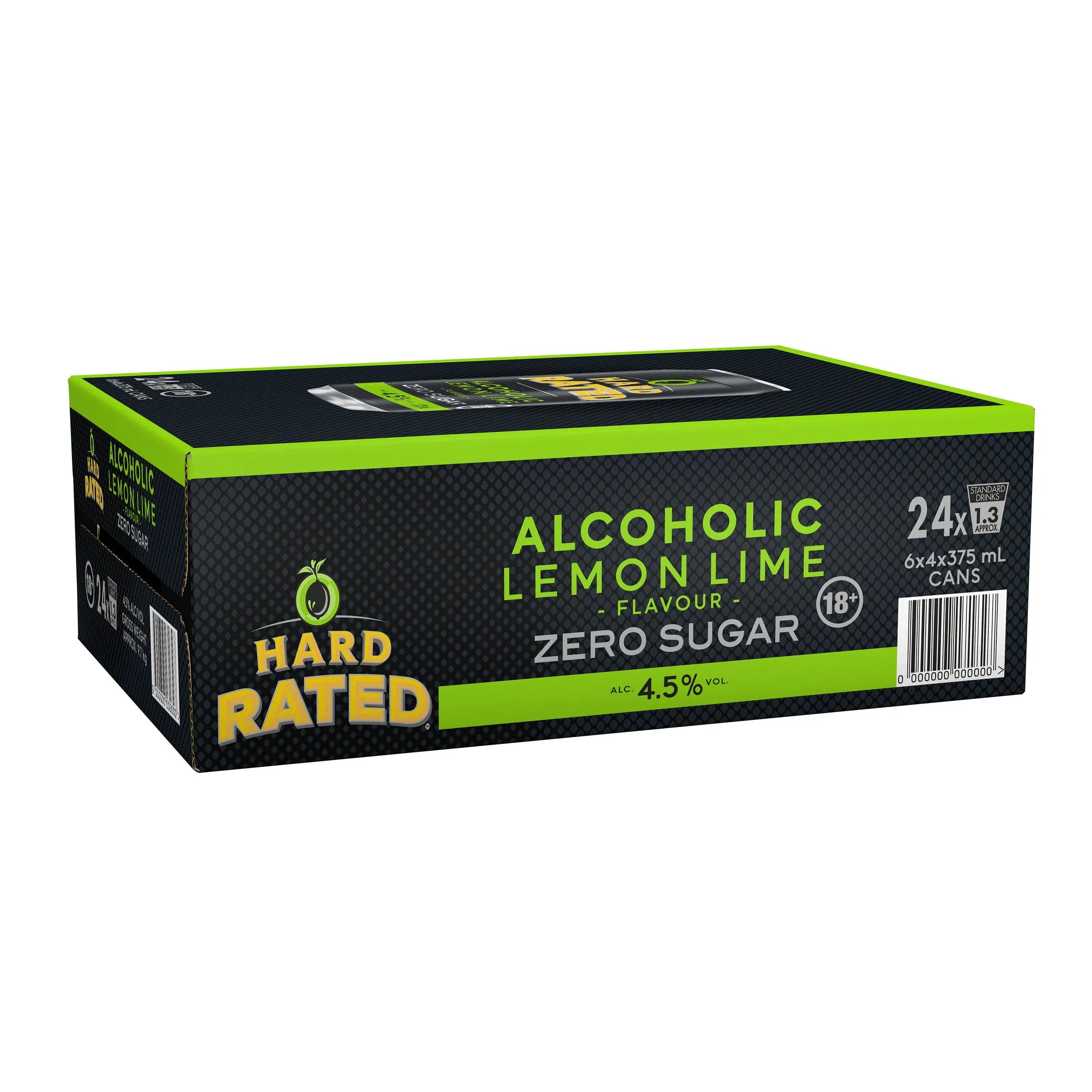 Hard Rated Lemon Lime Zero Sugar Can 375mL - Harry's Liquor