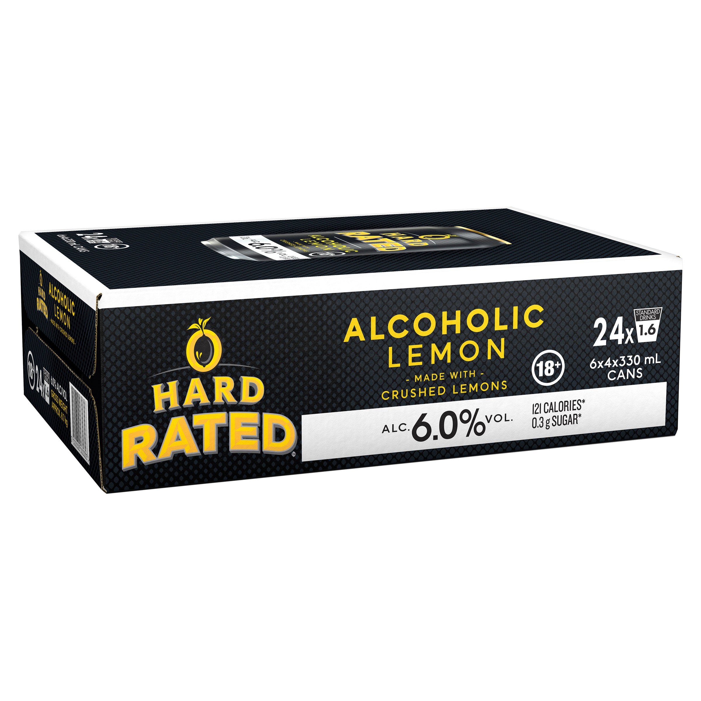 Hard Rated Lemon Can 6% Can 330mL