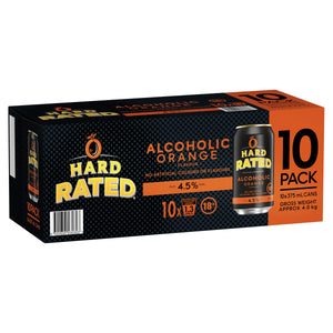 Hard Rated Orange 10 Pack Can 375mL