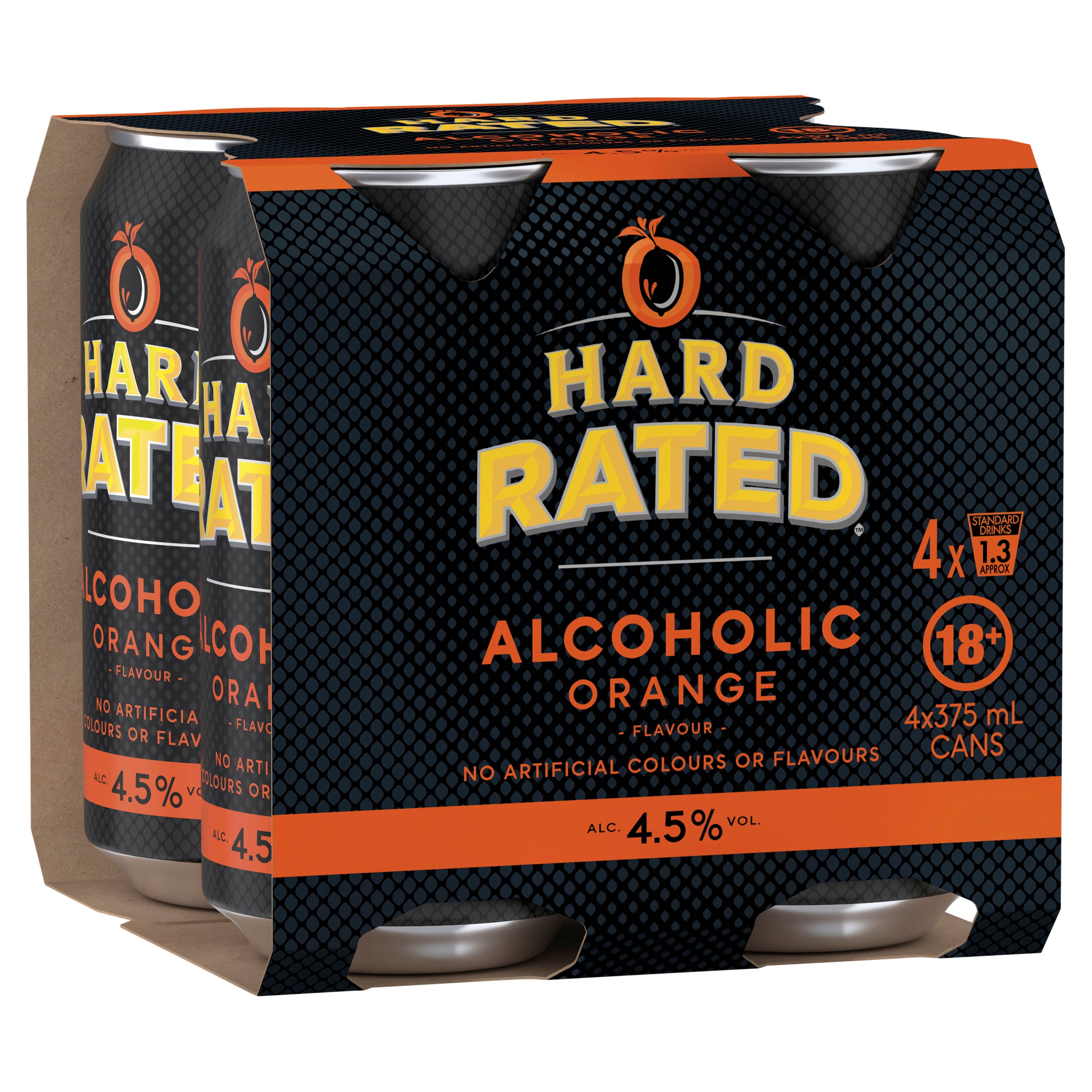 Hard Rated Orange Can 375mL