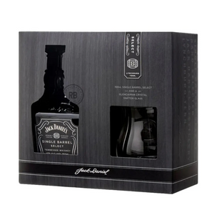 Jack Daniel's Single Barrel Select Tennessee Whiskey & Glencairn Crystal Glass Gift Pack 700mL - Harry's Liquor