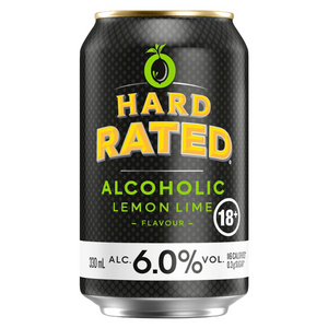 Hard Rated Lemon Lime Can 6% Can 330mL