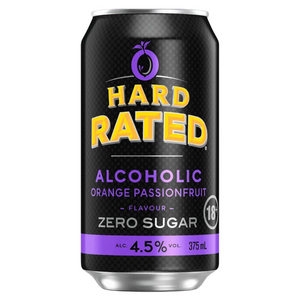 Hard Rated Orange Passionfruit Zero Sugar Can 375mL