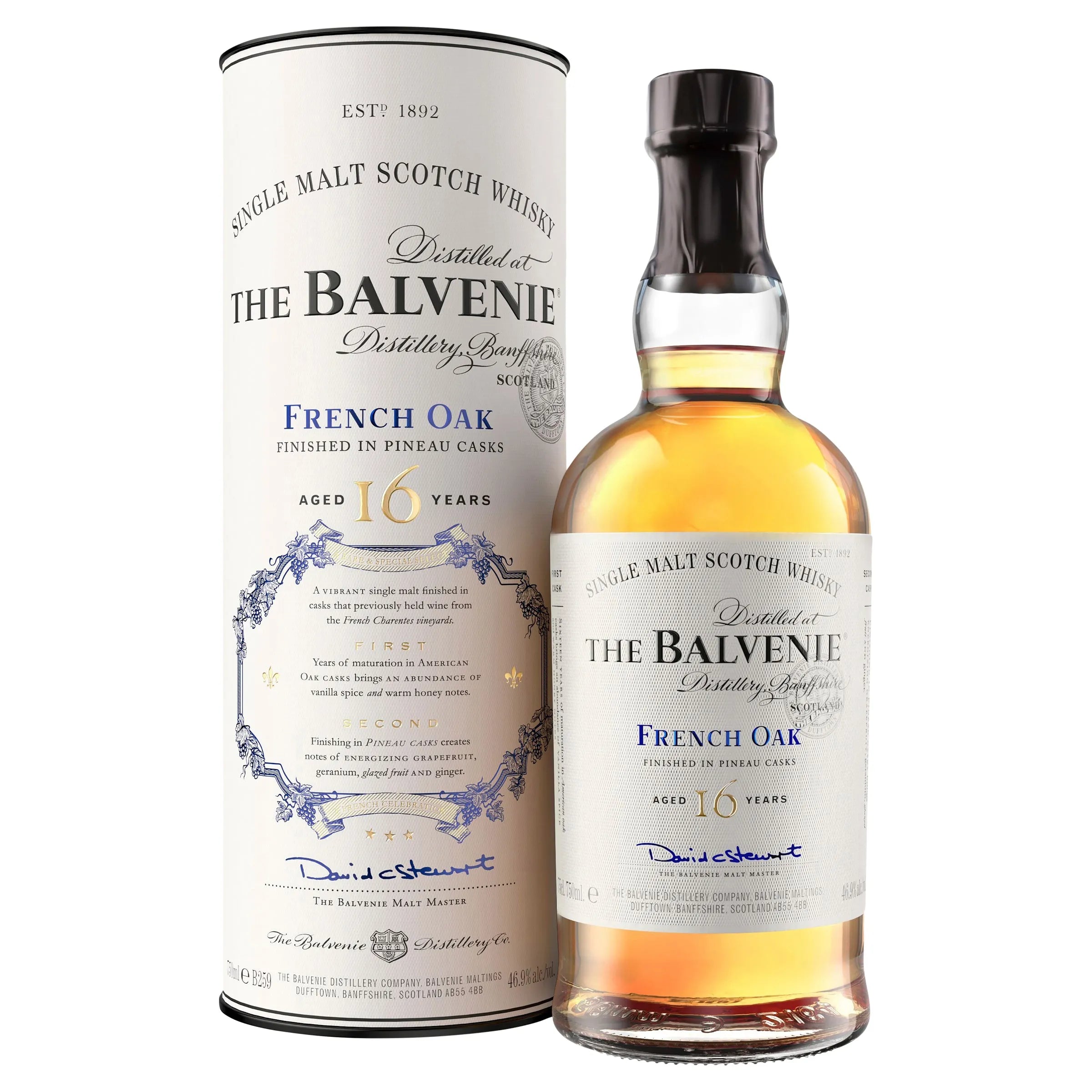The Balvenie 16 Year Old French Oak Pineau Cask Single Malt Scotch Whisky 700mL - Harry's Liquor