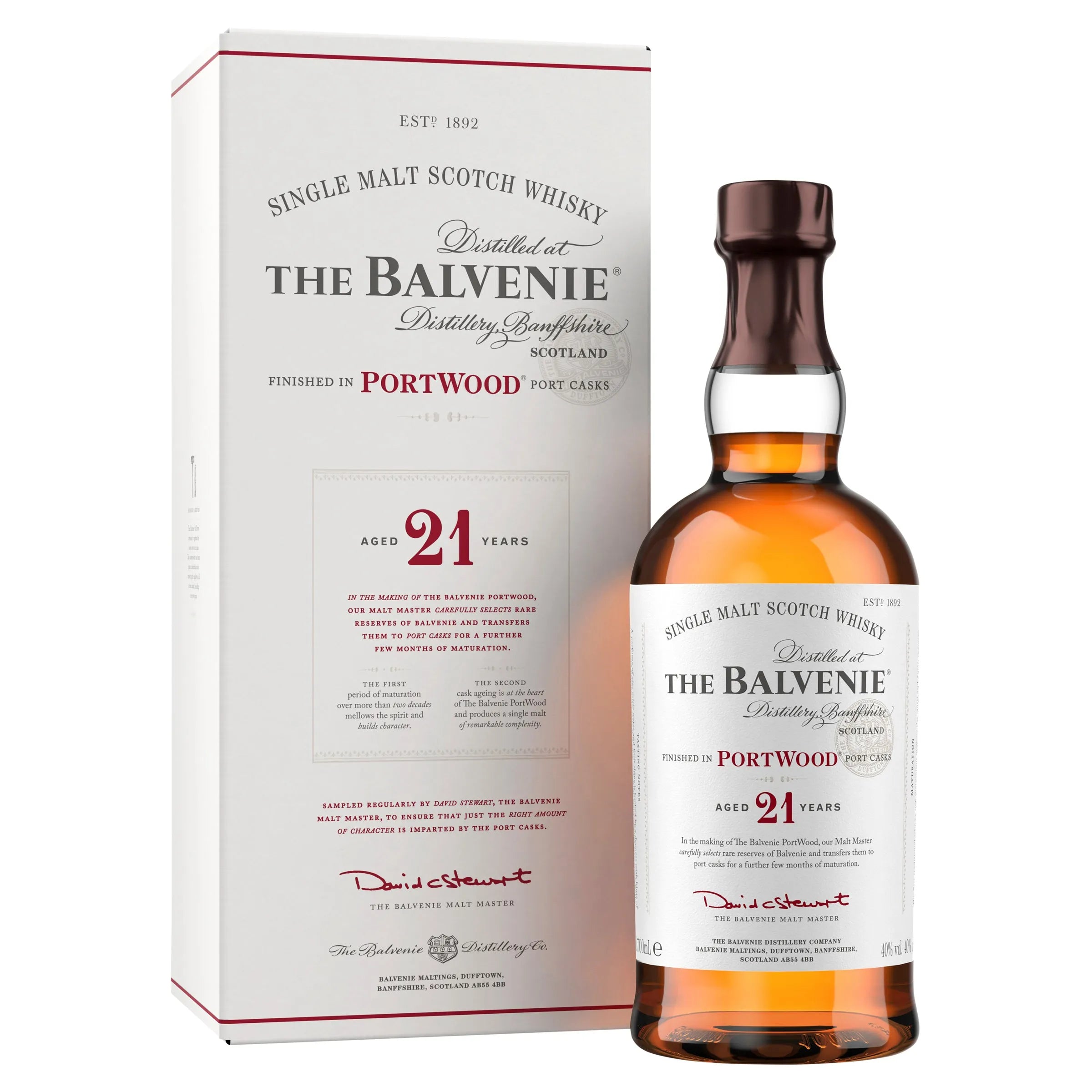 The Balvenie 21 Year Old Portwood Single Malt Scotch Whisky 700mL - Harry's Liquor