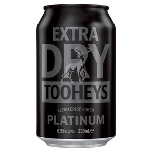 Tooheys Extra Dry Platinum Can 330mL - Harry's Liquor