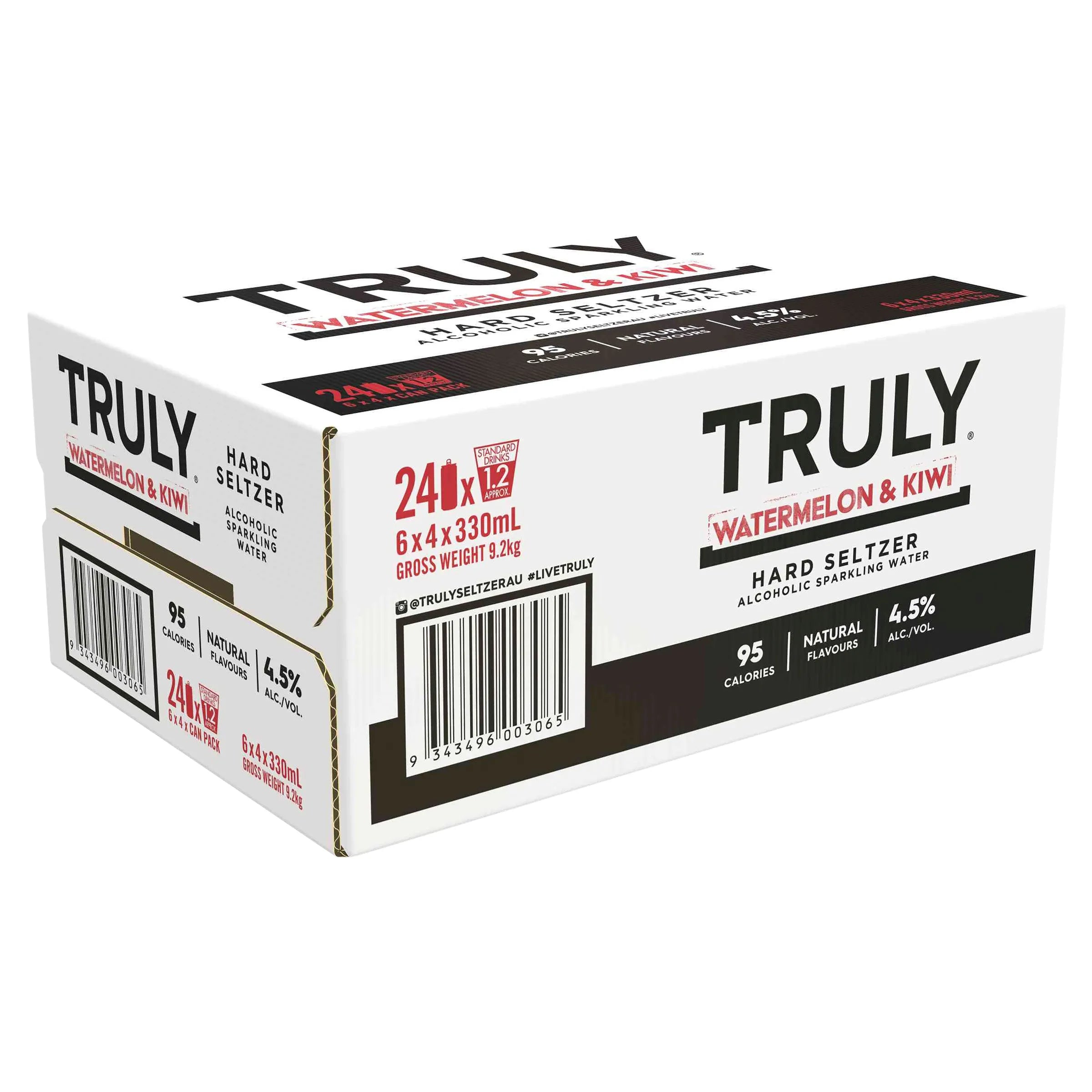 Truly Hard Seltzer Watermelon & Kiwi Can 330mL - Harry's Liquor