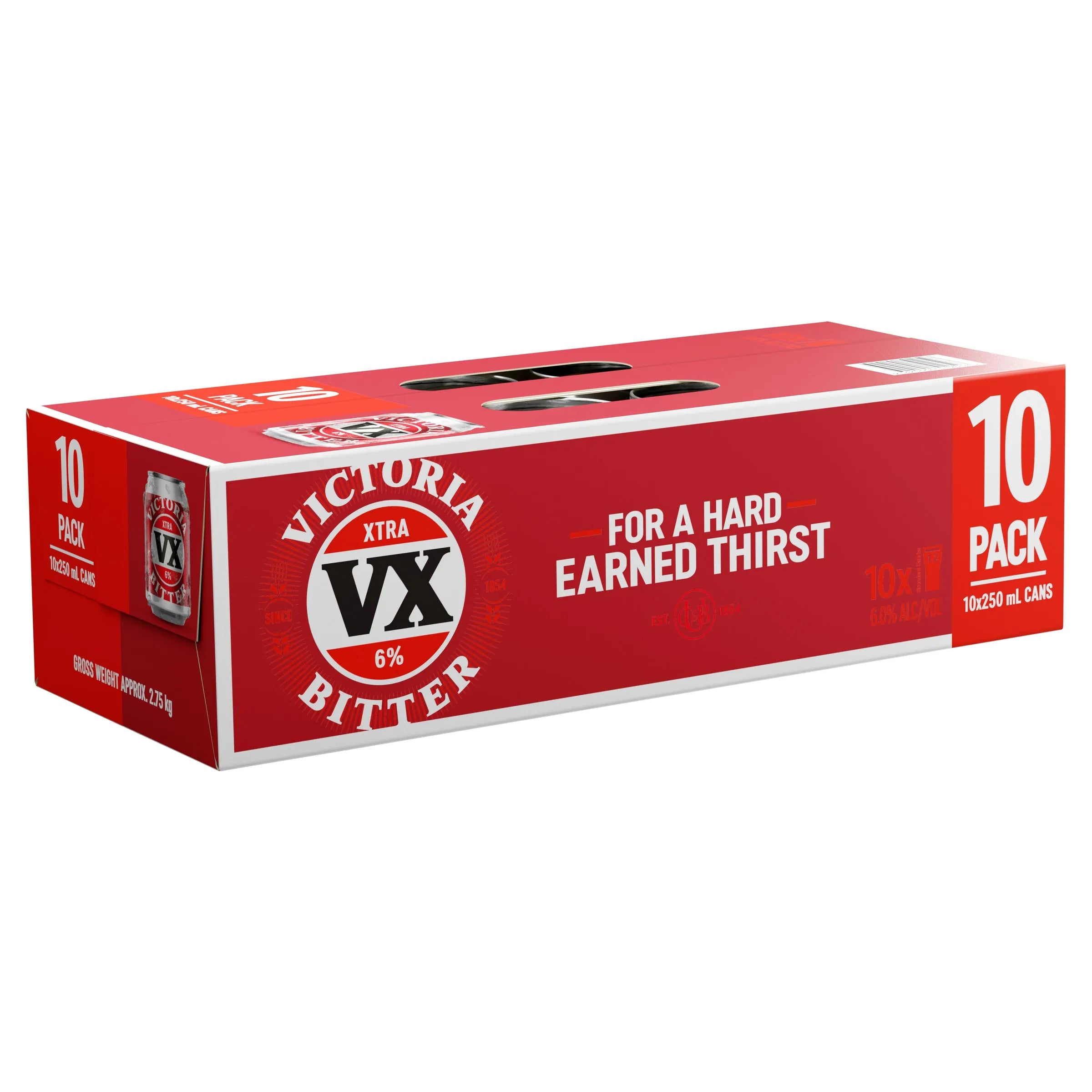 Victoria Bitter Xtra VX 10 Pack Can 250mL - Harry's Liquor