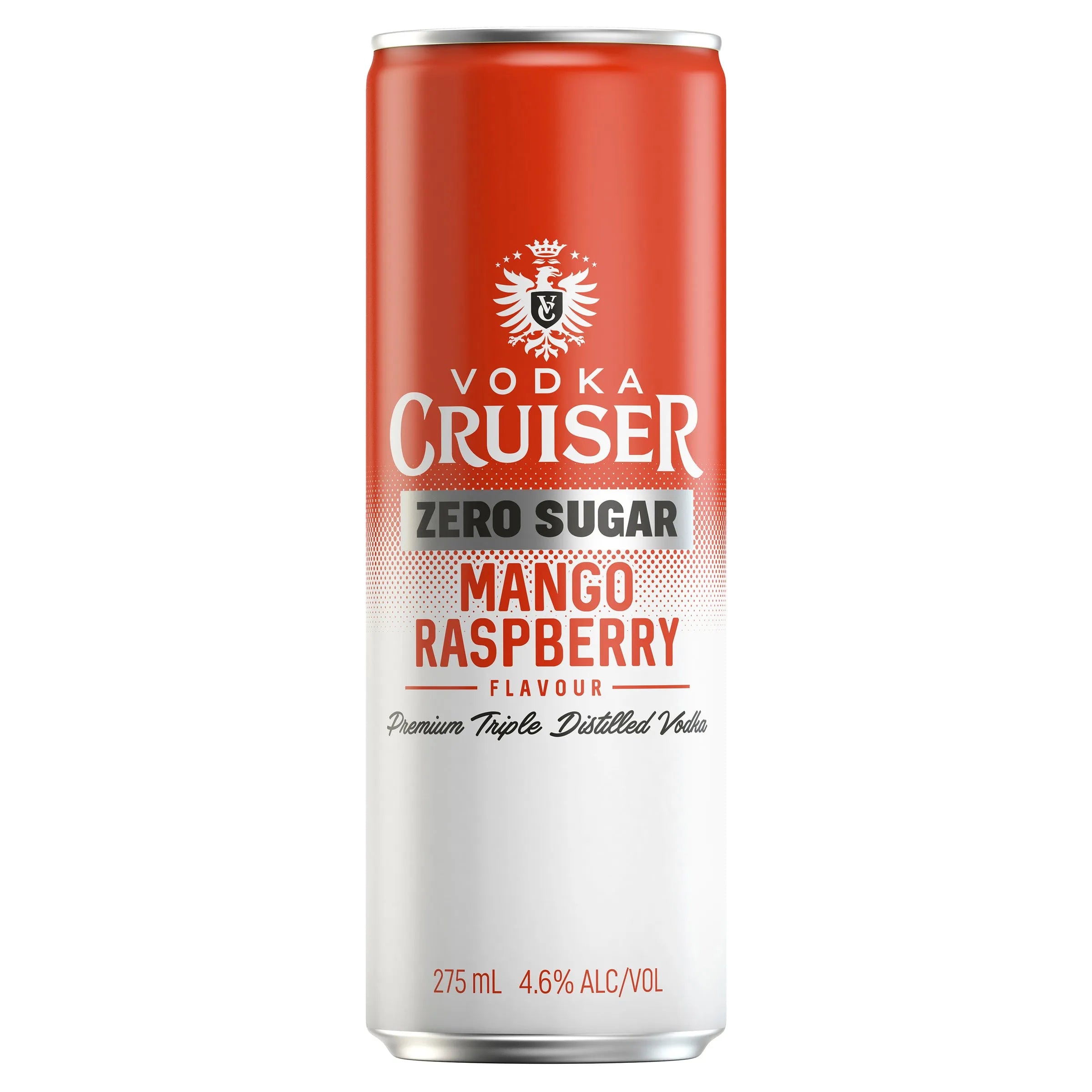 Vodka Cruiser Zero Sugar Mango & Raspberry Can 275mL - Harry's Liquor
