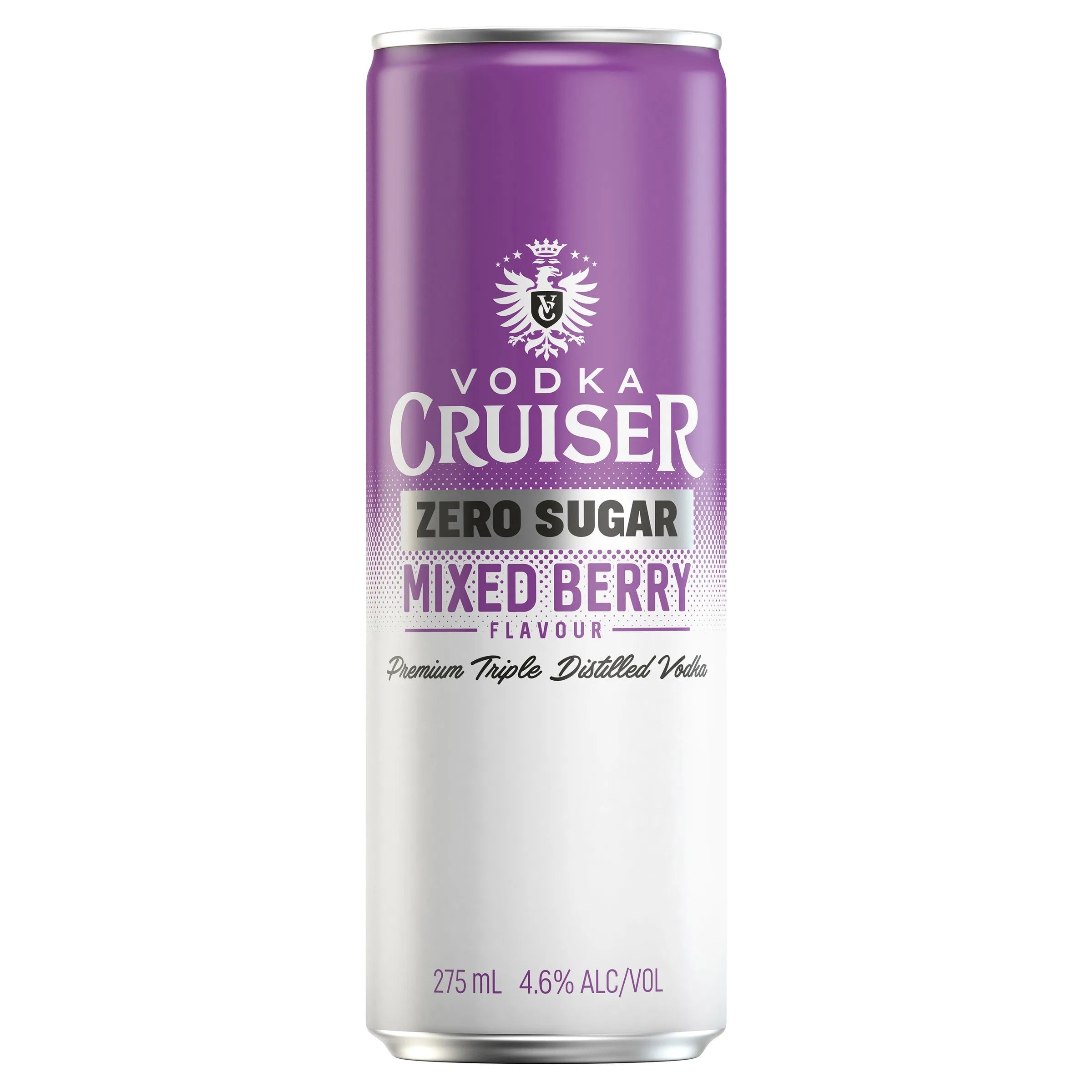 Vodka Cruiser Zero Sugar Mixed Berry Can 275mL - Harry's Liquor