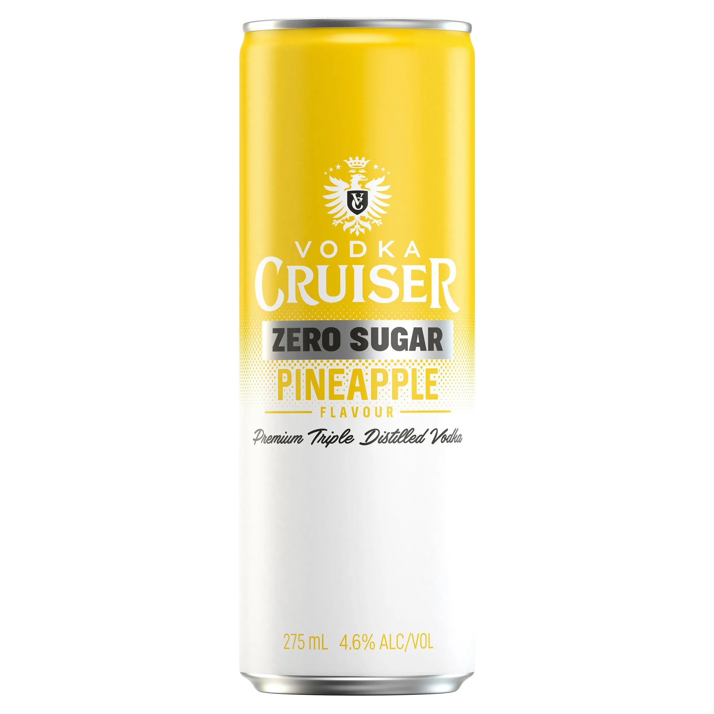 Vodka Cruiser Zero Sugar Pineapple Can 275mL - Harry's Liquor