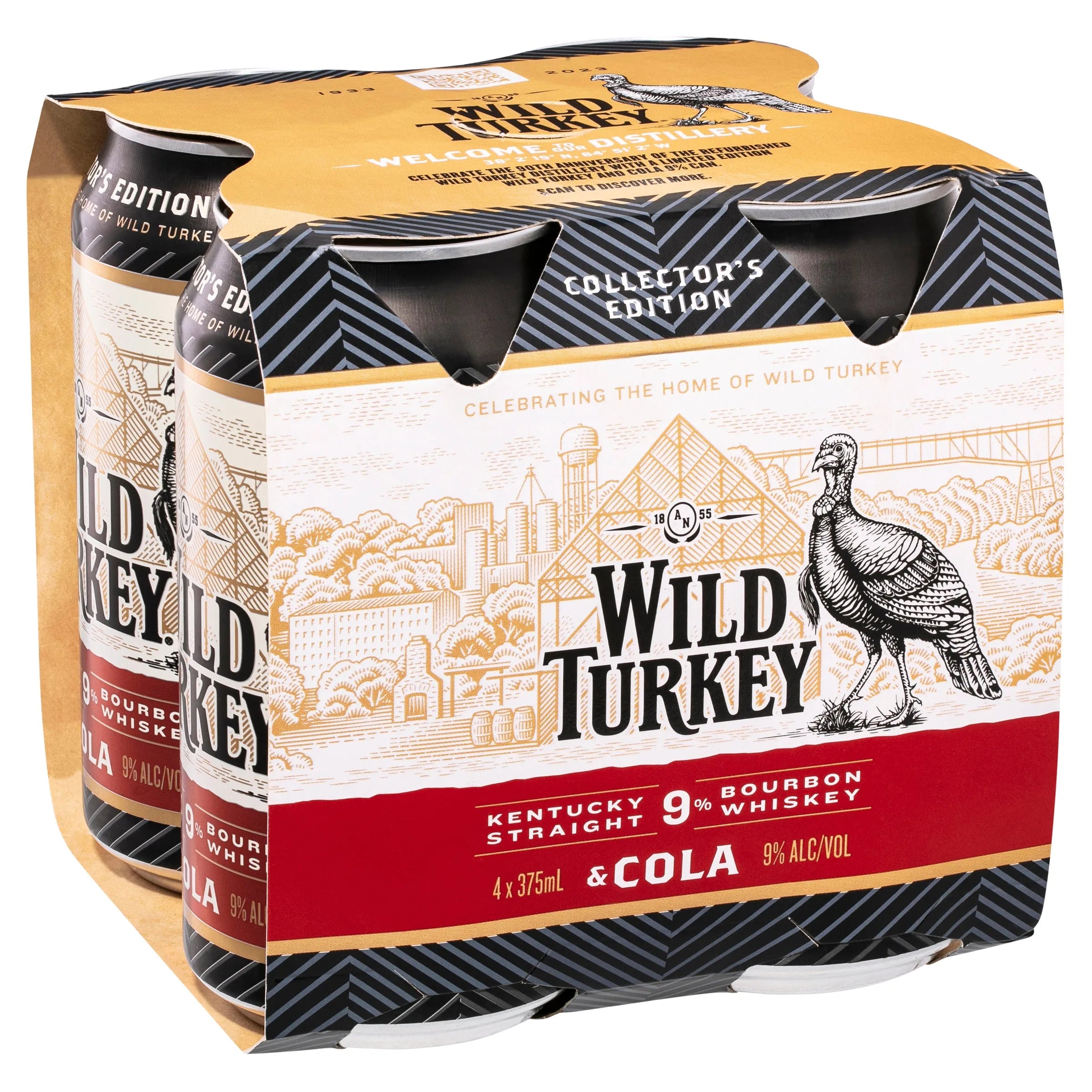 Wild Turkey Heritage 9% Bourbon & Cola Can 375mL - Harry's Liquor