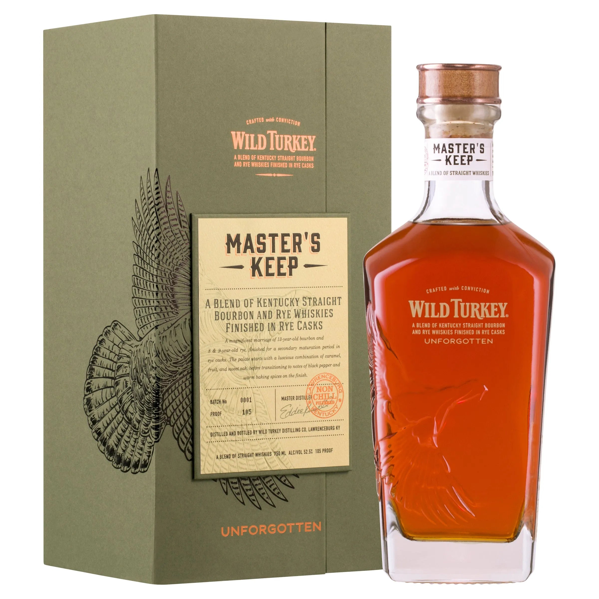 Wild Turkey Master's Keep Forgotten Bourbon Whiskey 750mL - Harry's Liquor