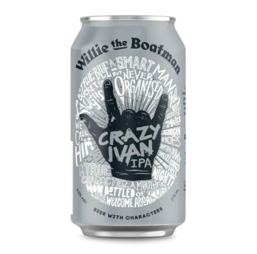 Willie the Boatman Crazy Ivan IPA Can 375mL - Harry's Liquor