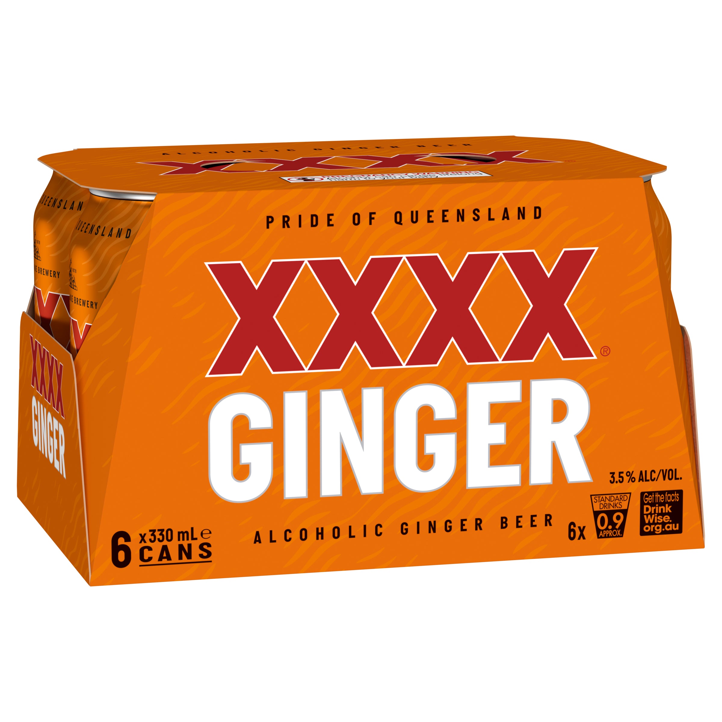 XXXX Ginger Alcoholic Ginger Beer Can 330mL