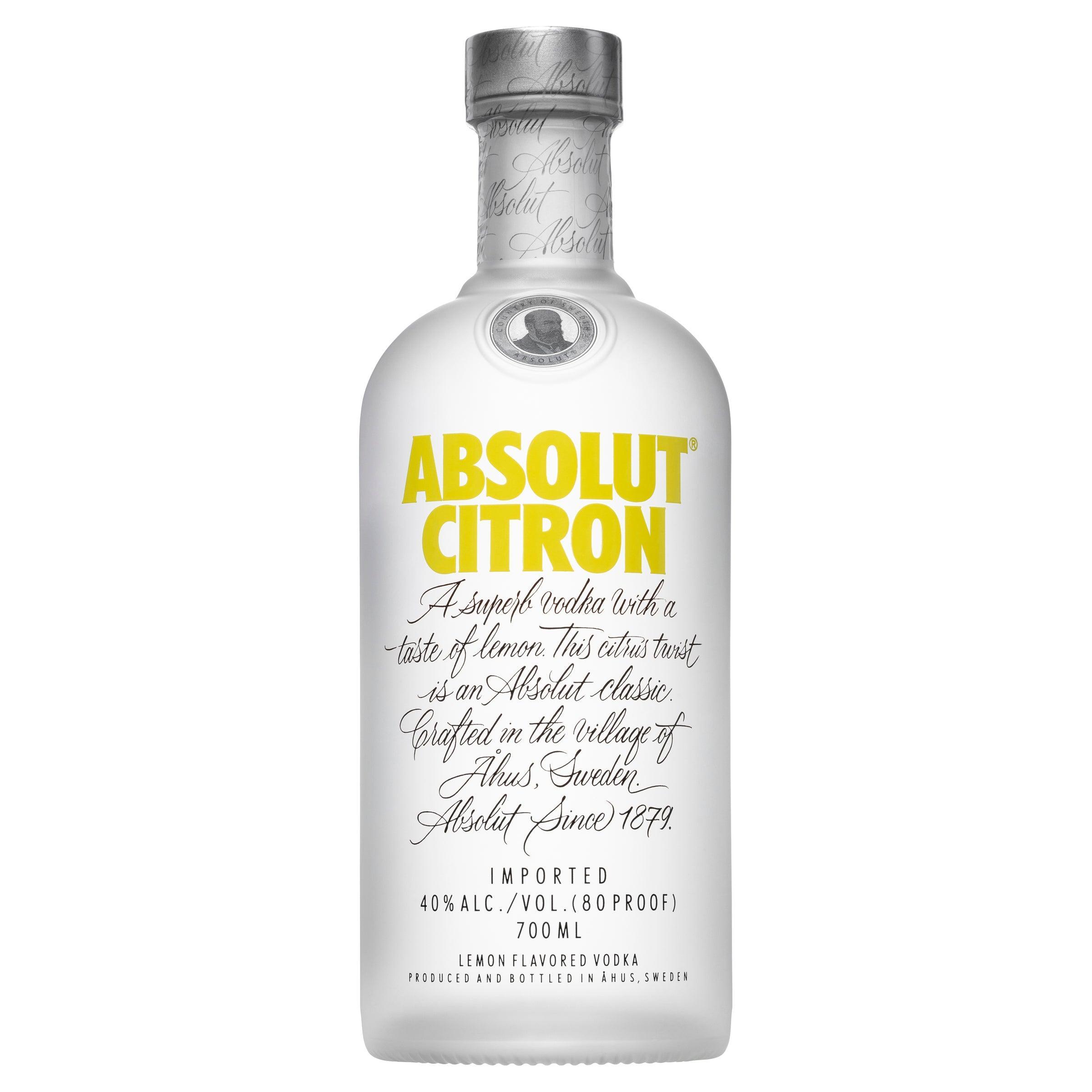 Absolut Citron Vodka 700mL - Harry's Liquor