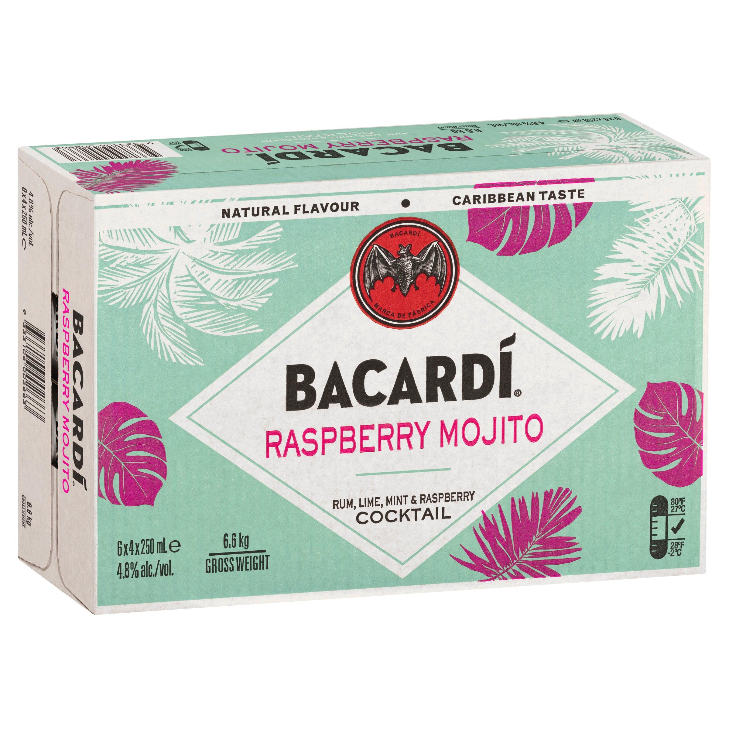 Bacardi Raspberry Mojito Can 250mL - Harry's Liquor