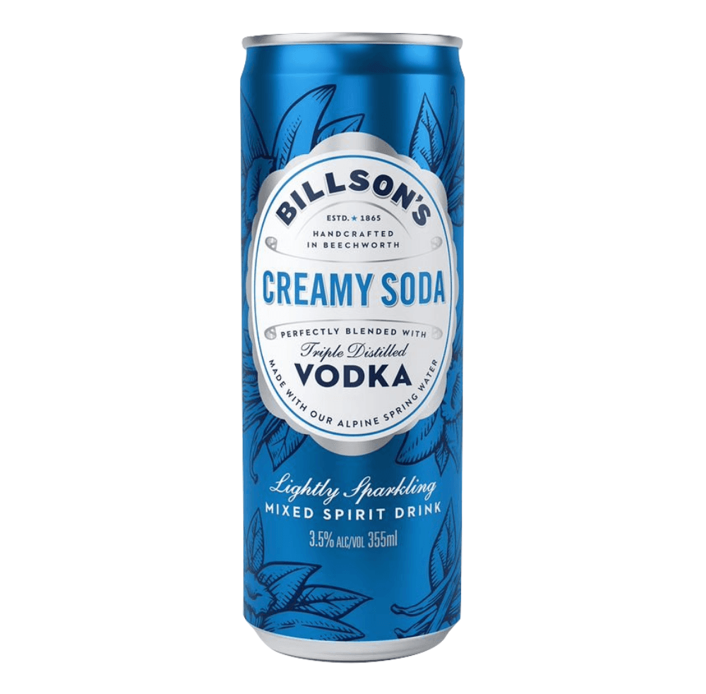 Billson's Vodka Creamy Soda Can 355mL - Harry's Liquor