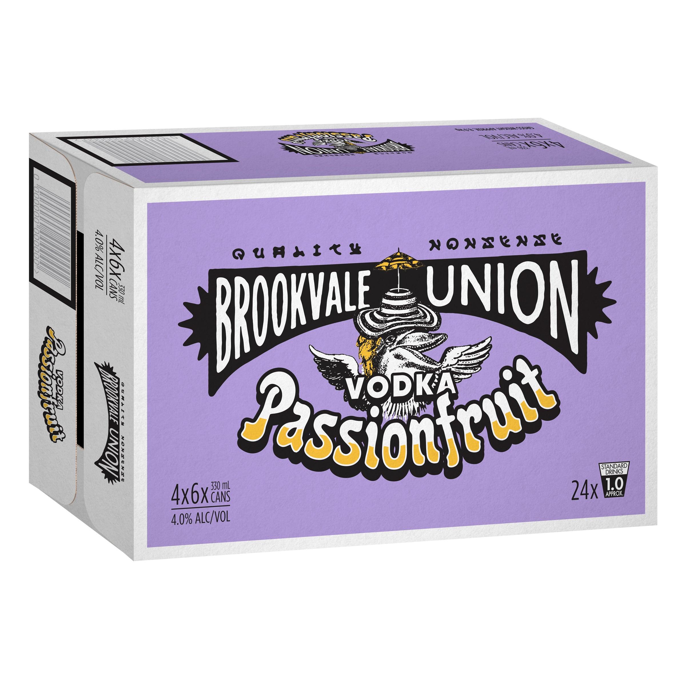 Brookvale Union Vodka Passionfruit Can 330mL - Harry's Liquor
