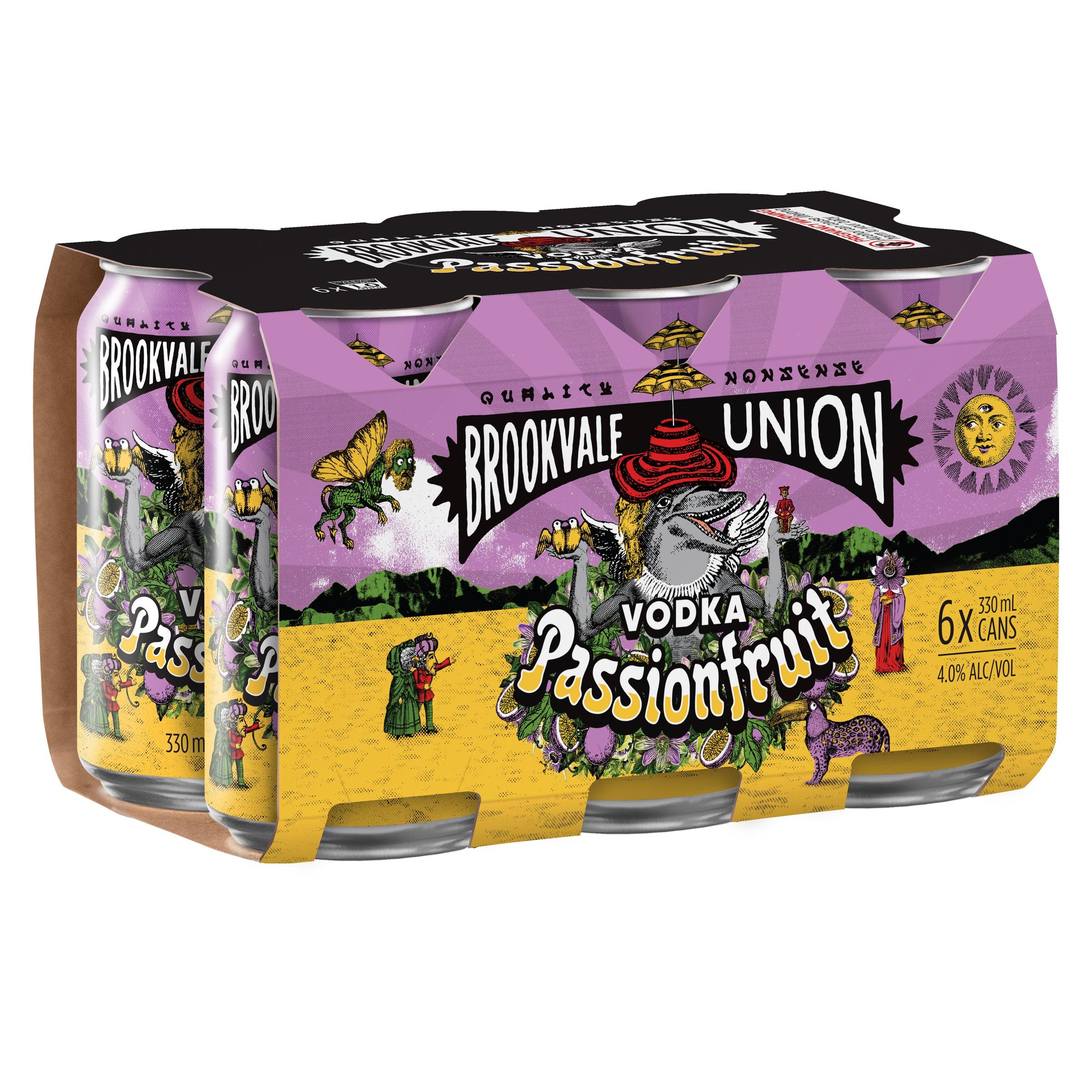 Brookvale Union Vodka Passionfruit Can 330mL - Harry's Liquor