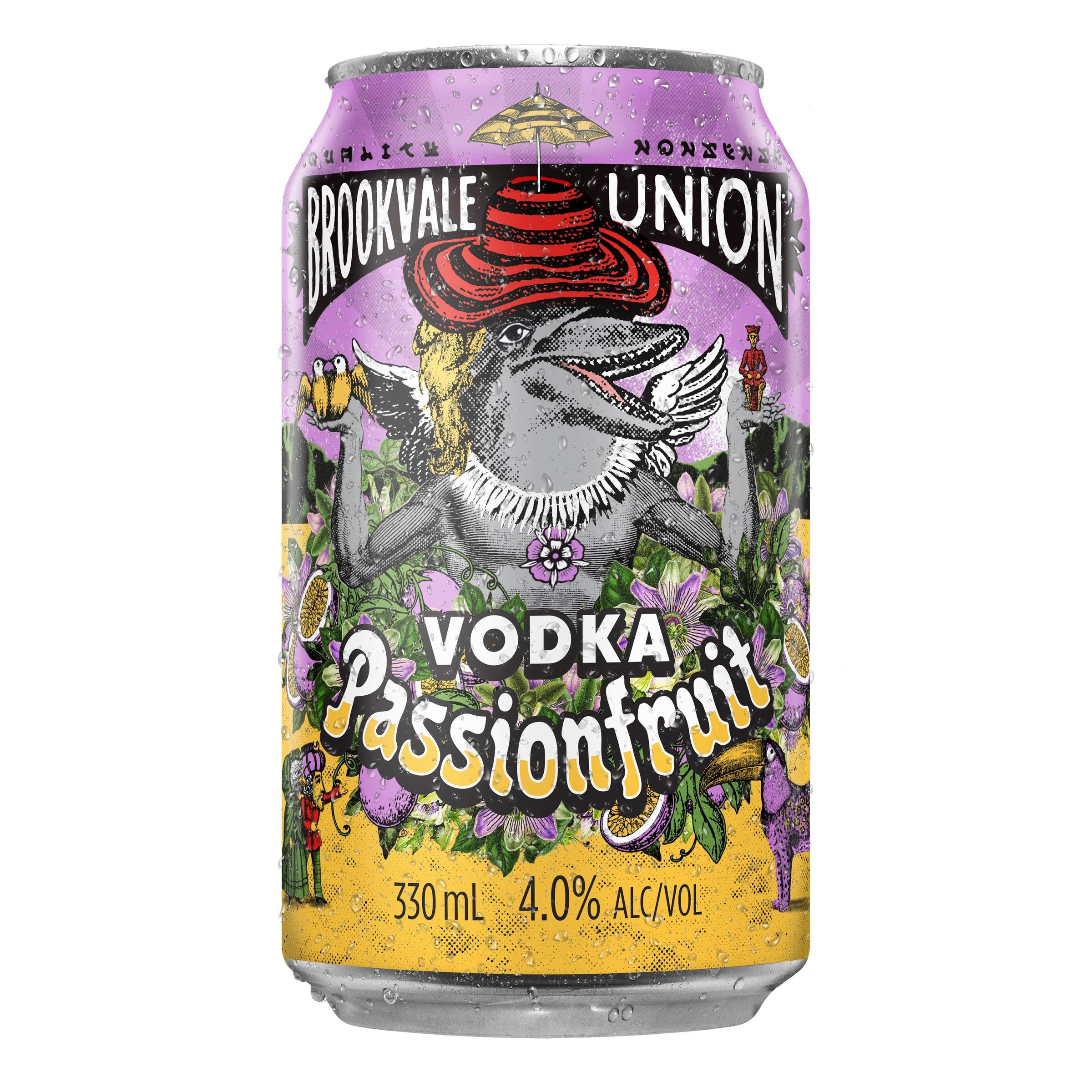 Brookvale Union Vodka Passionfruit Can 330mL - Harry's Liquor
