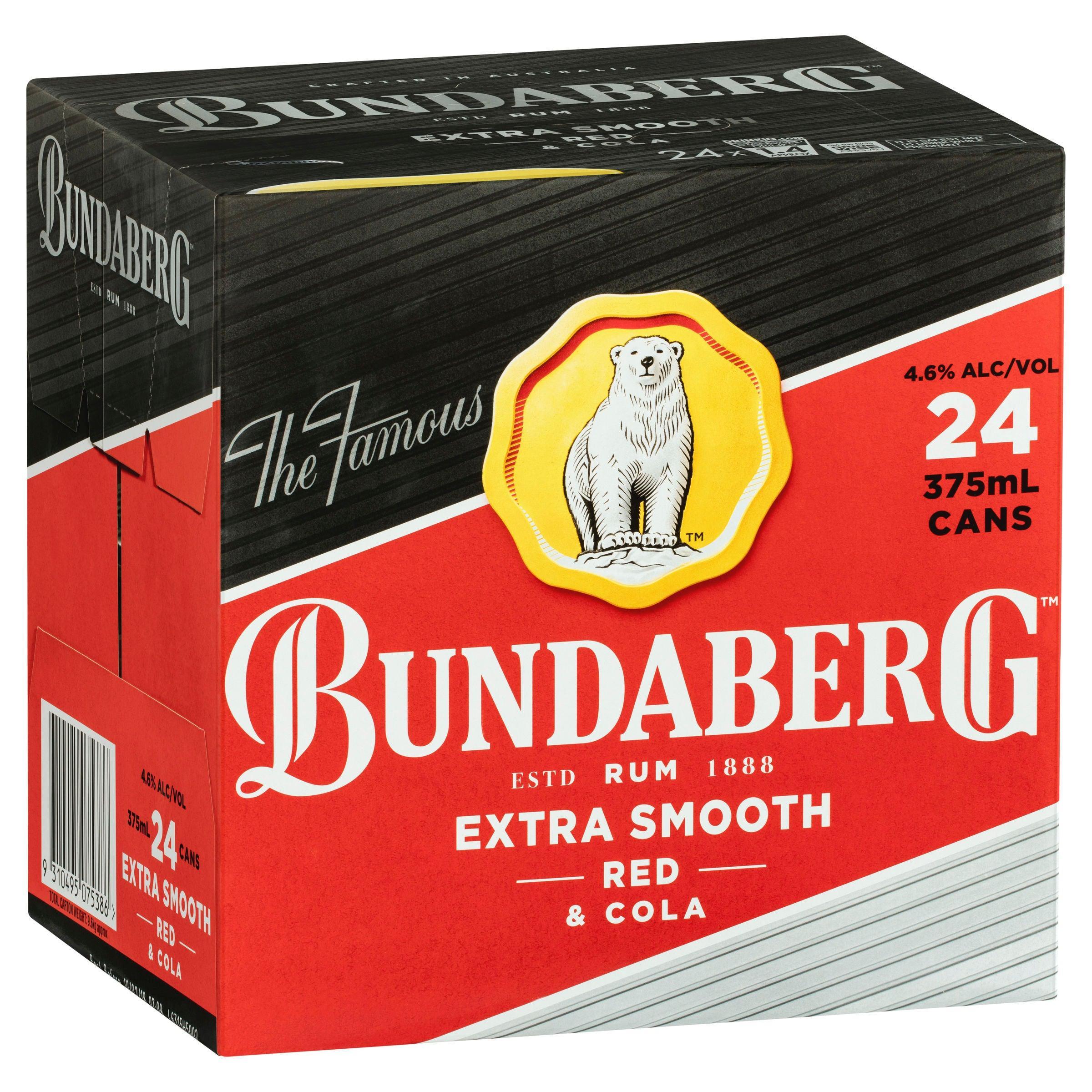Bundaberg Red Rum & Cola Can 375mL - Harry's Liquor