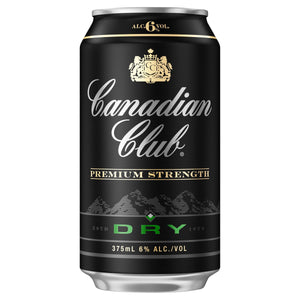 Canadian Club Premium Whisky & Dry 6% Can 375mL - Harry's Liquor