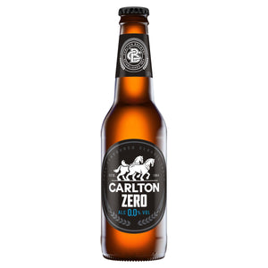 Carlton Zero Non Alcoholic Beer Bottle 330mL - Harry's Liquor