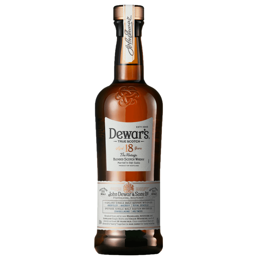 Dewar's The Vintage 18 Year Old Blended Scotch Whisky 1L - Harry's Liquor