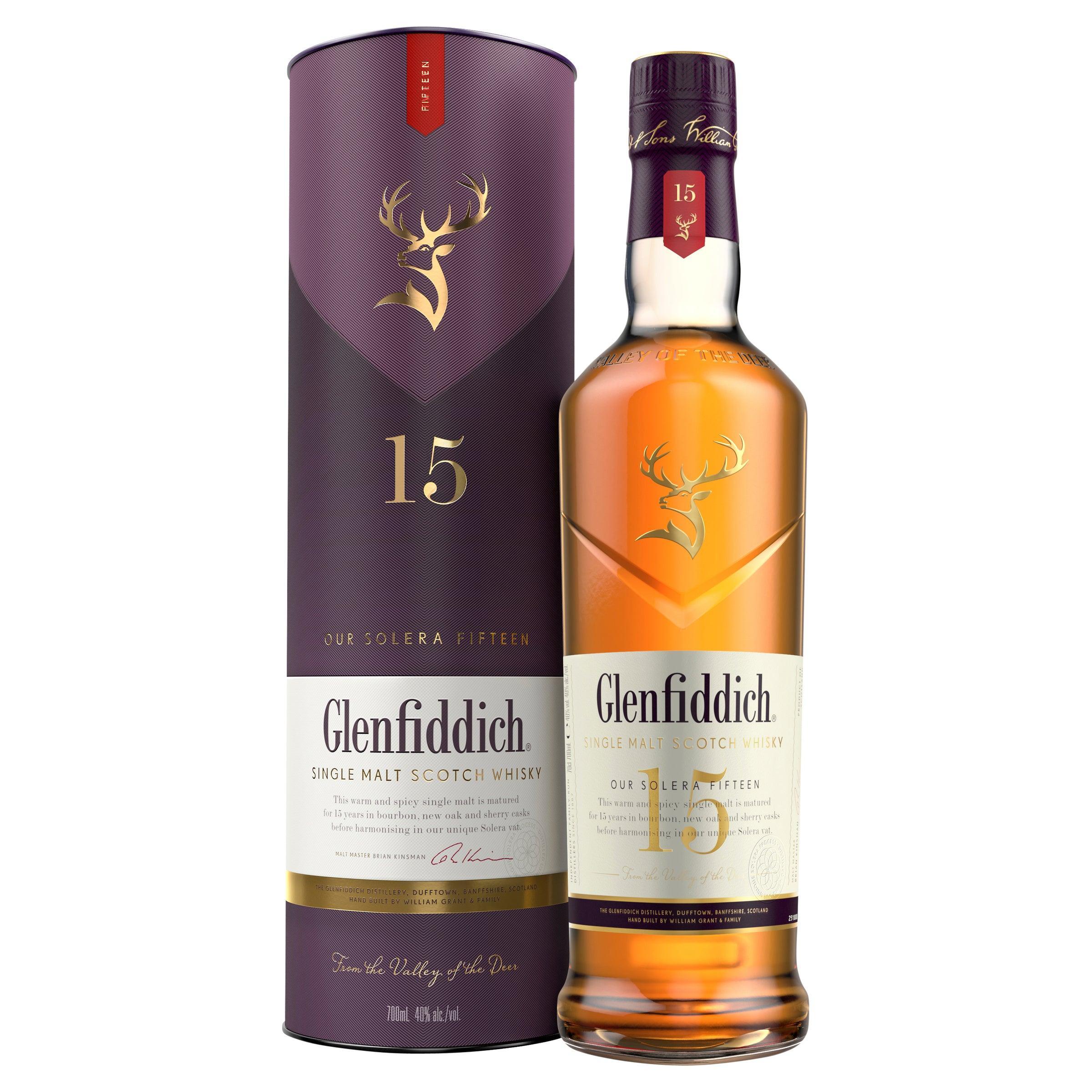 Glenfiddich 15 Year Old Single Malt Scotch Whisky 700mL - Harry's Liquor