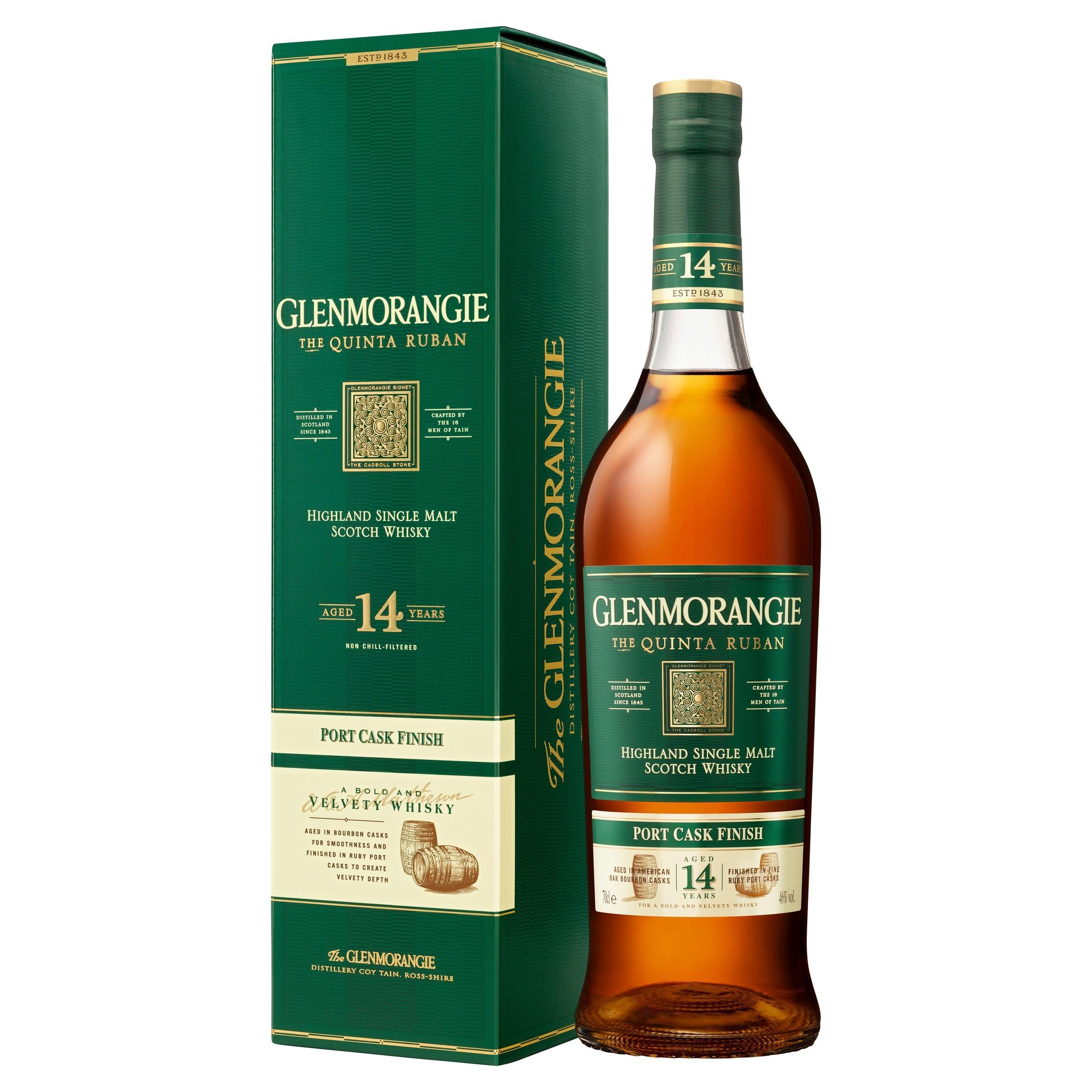 Glenmorangie The Quinta Ruban 14 Year Old Single Malt Scotch Whisky 700mL - Harry's Liquor