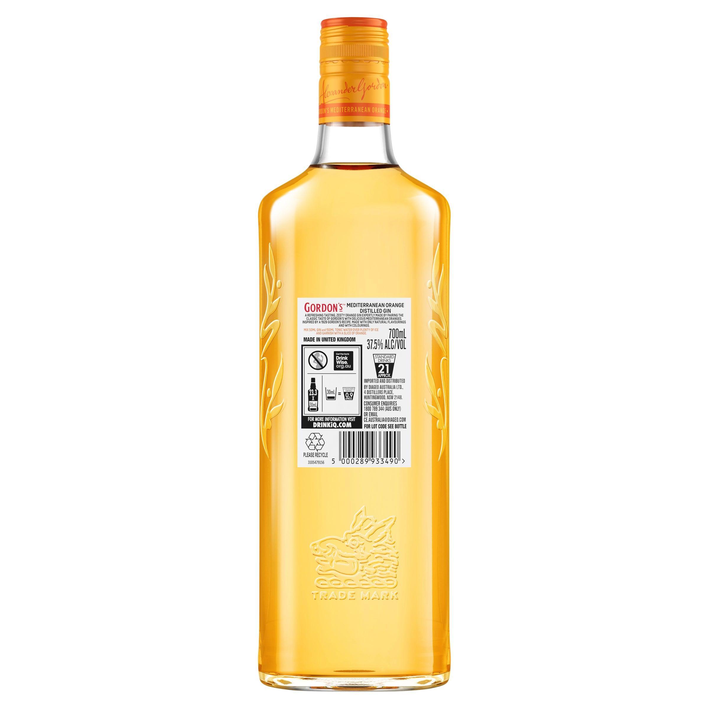 Gordon's Mediterranean Orange Gin 700mL - Harry's Liquor