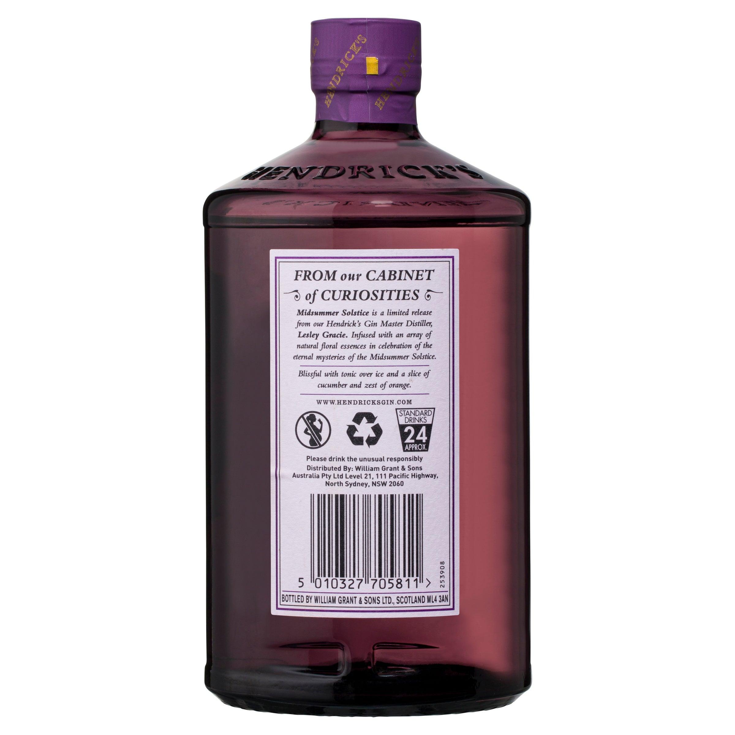 Hendrick's Midsummer Solstice Gin 700mL - Harry's Liquor