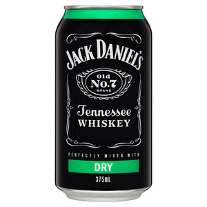 Jack Daniel's Tennessee Whiskey & Dry Can 375mL - Harry's Liquor