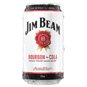 Jim Beam White Label Bourbon & Cola Can 375mL - Harry's Liquor