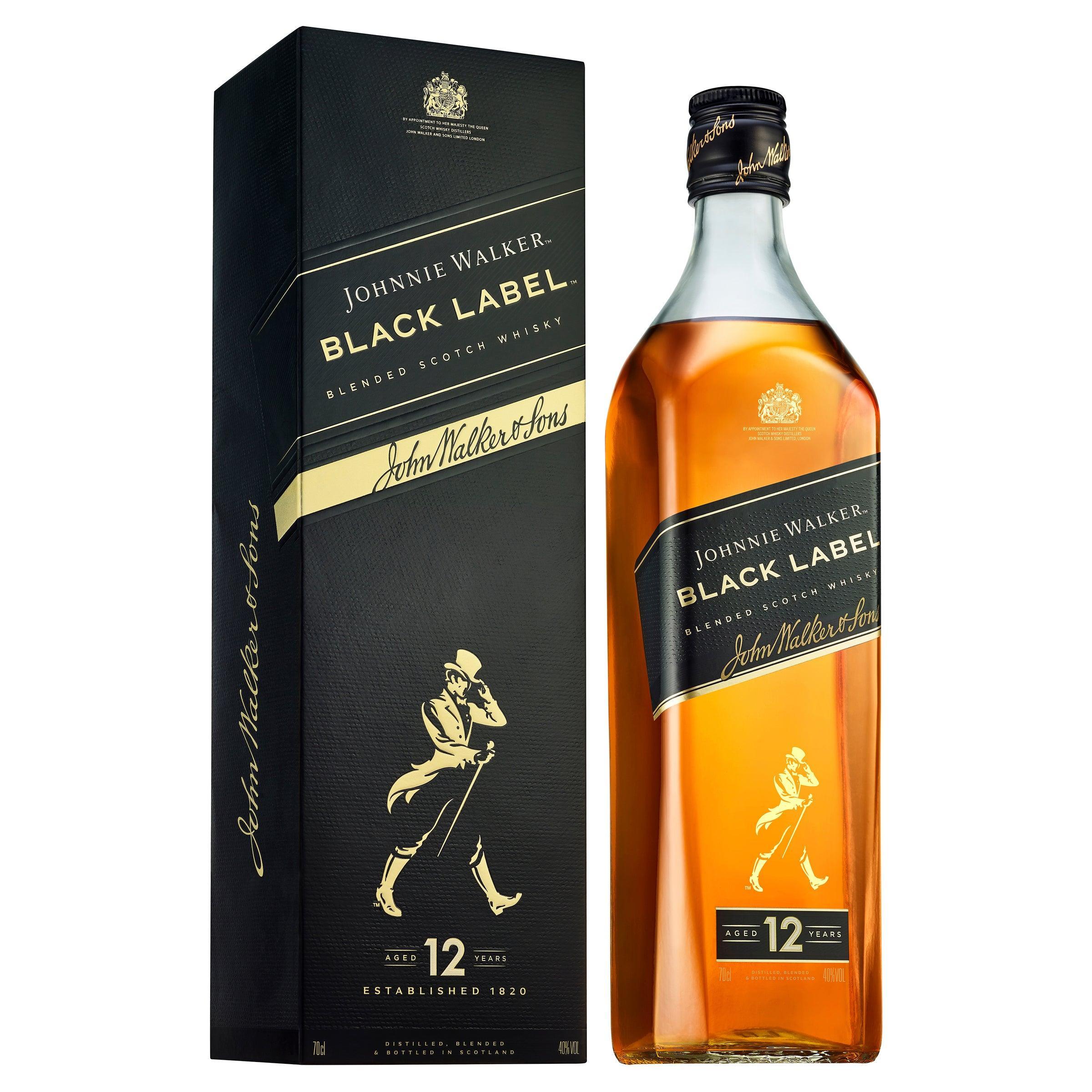 Johnnie Walker Black Label Blended Scotch Whisky 700mL - Harry's Liquor