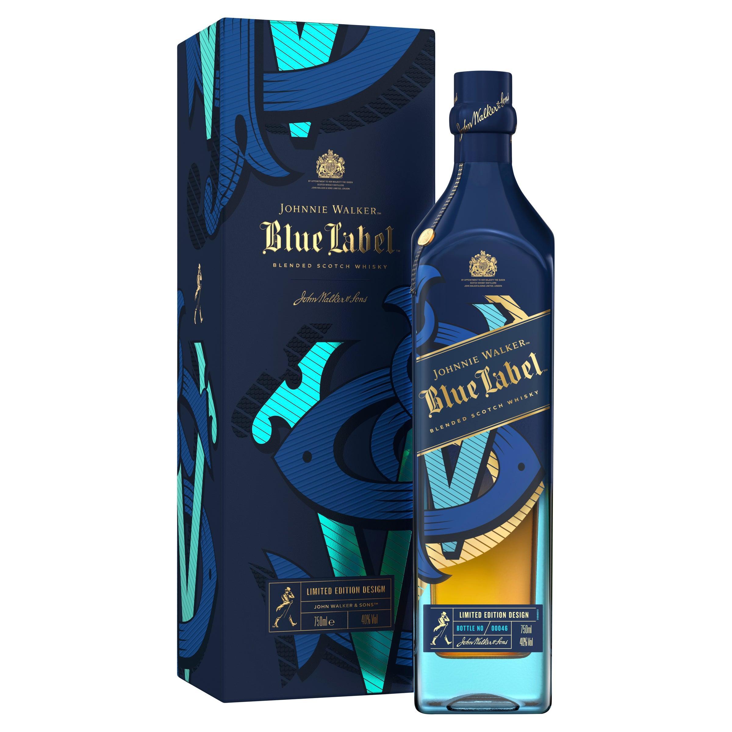 Johnnie Walker Blue Label Festive Icons Limited Edition Blended Scotch Whisky 750mL - Harry's Liquor