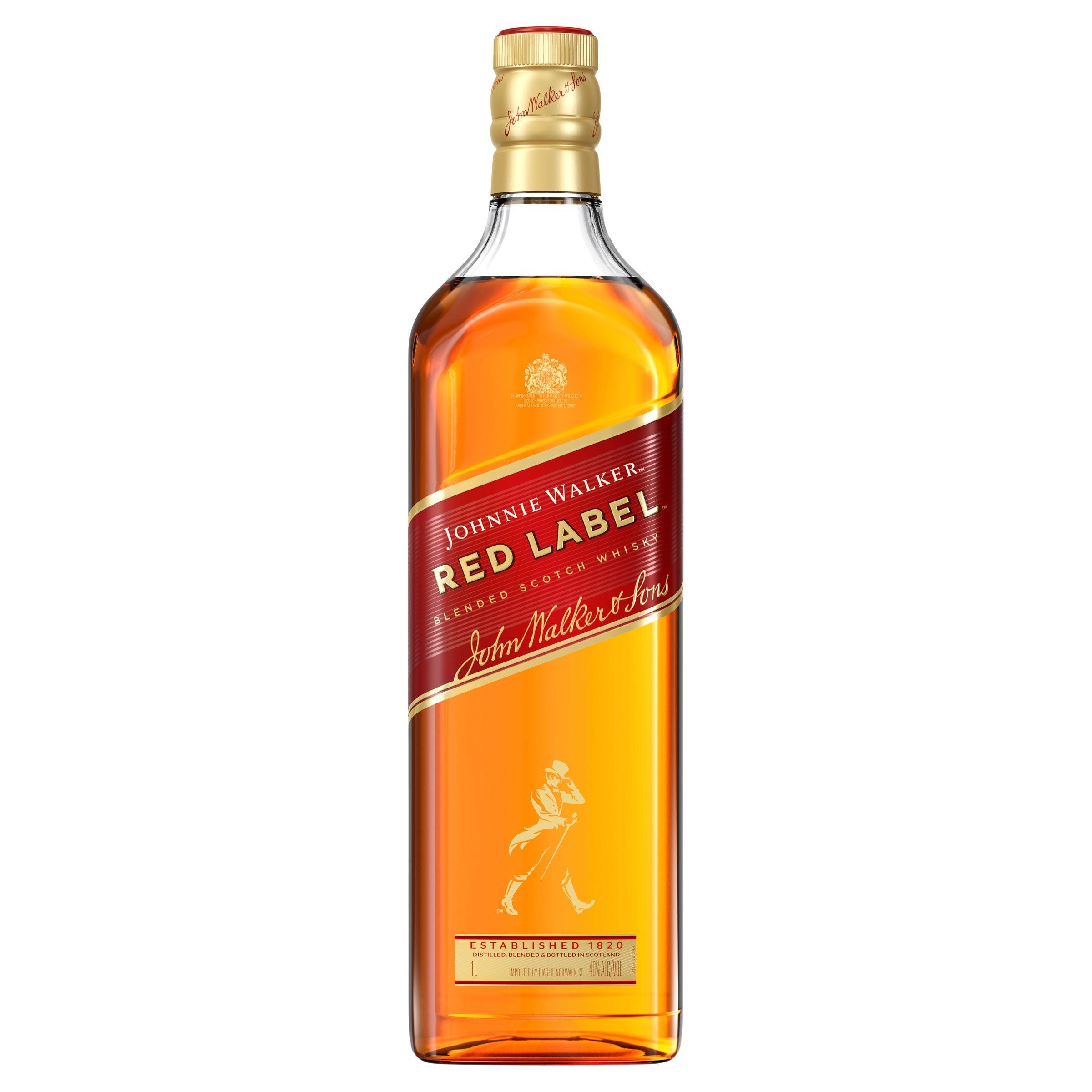 Johnnie Walker Red Label Blended Scotch Whisky 1L - Harry's Liquor