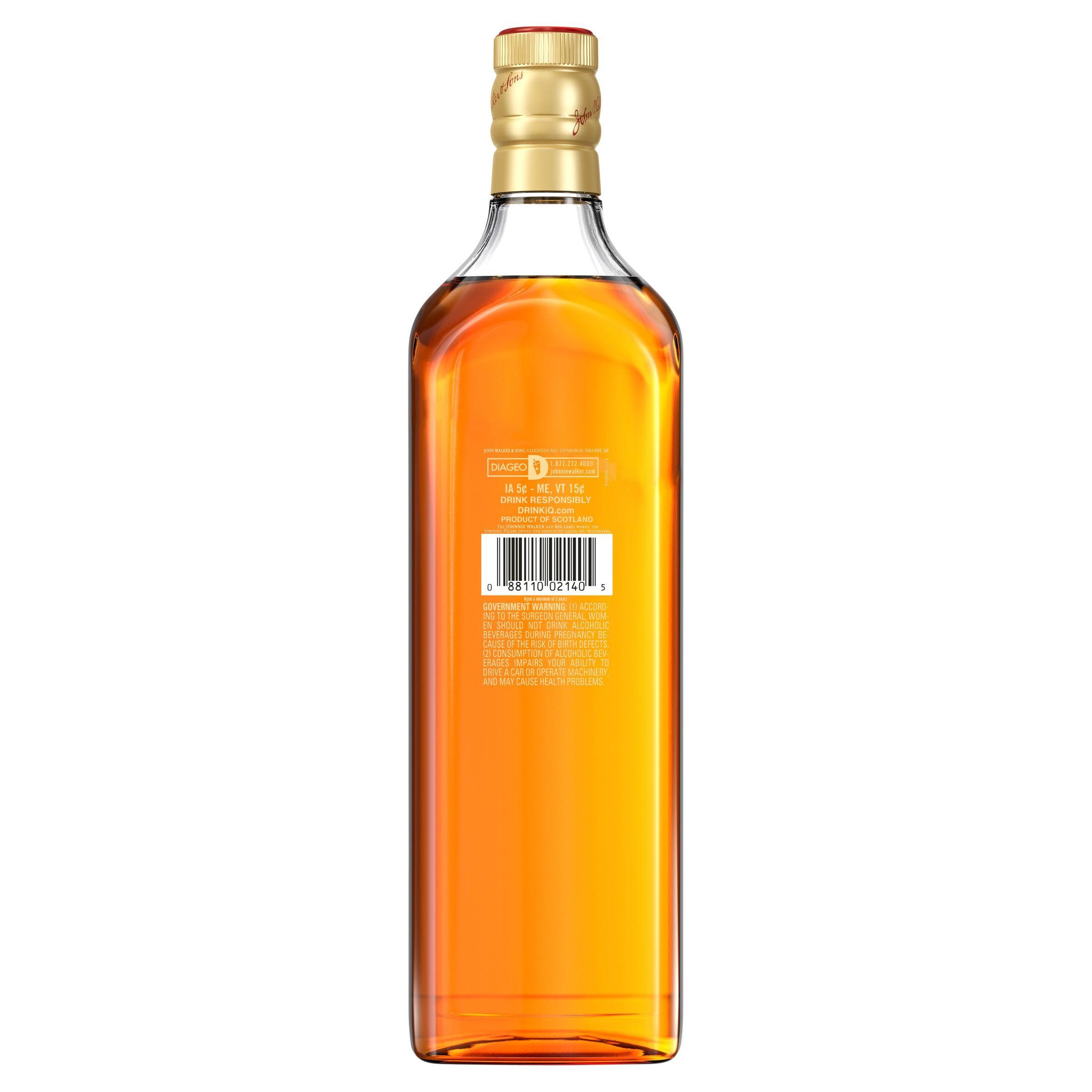 Johnnie Walker Red Label Blended Scotch Whisky 1L - Harry's Liquor