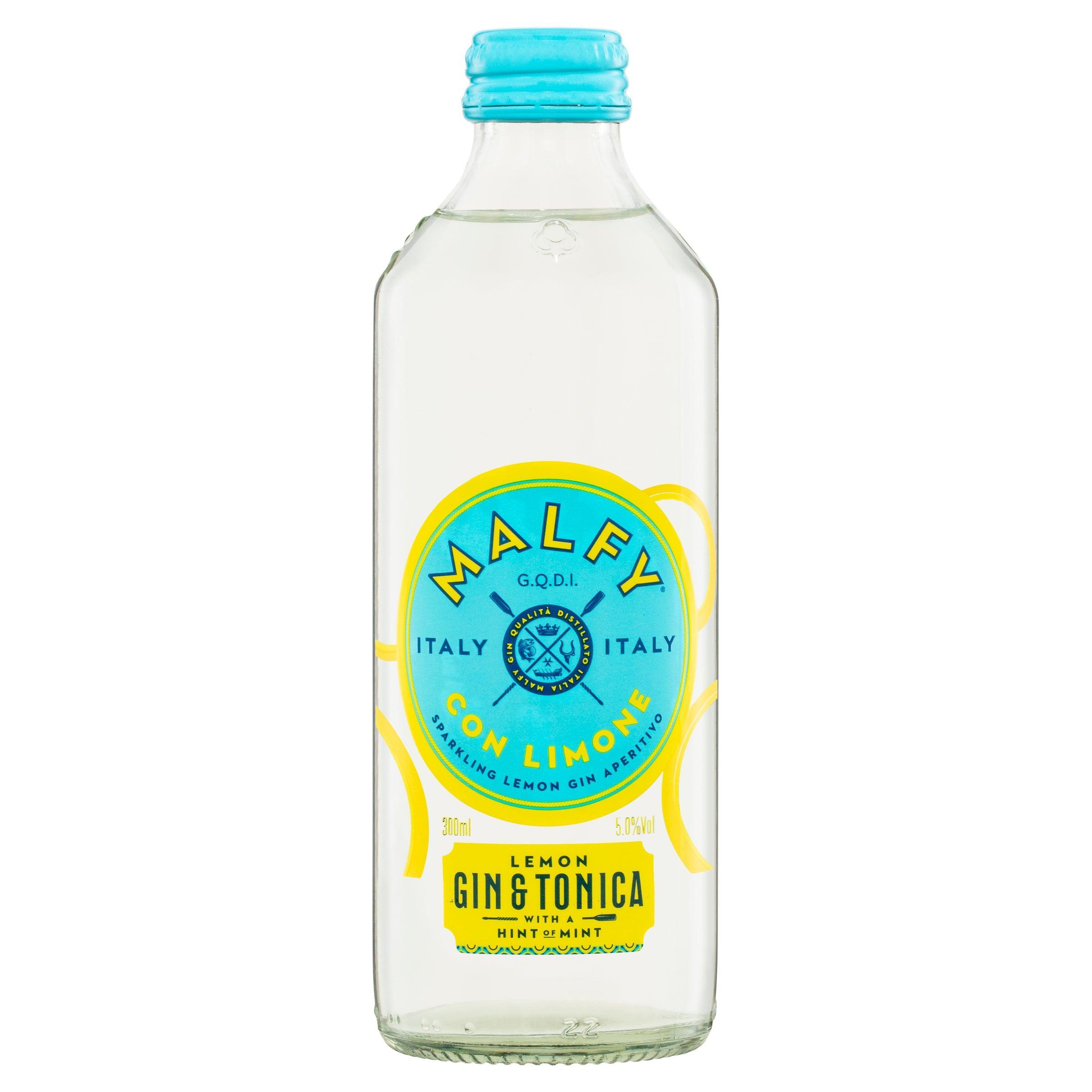 Malfy Con Limone Gin & Tonica Bottle 300mL - Harry's Liquor