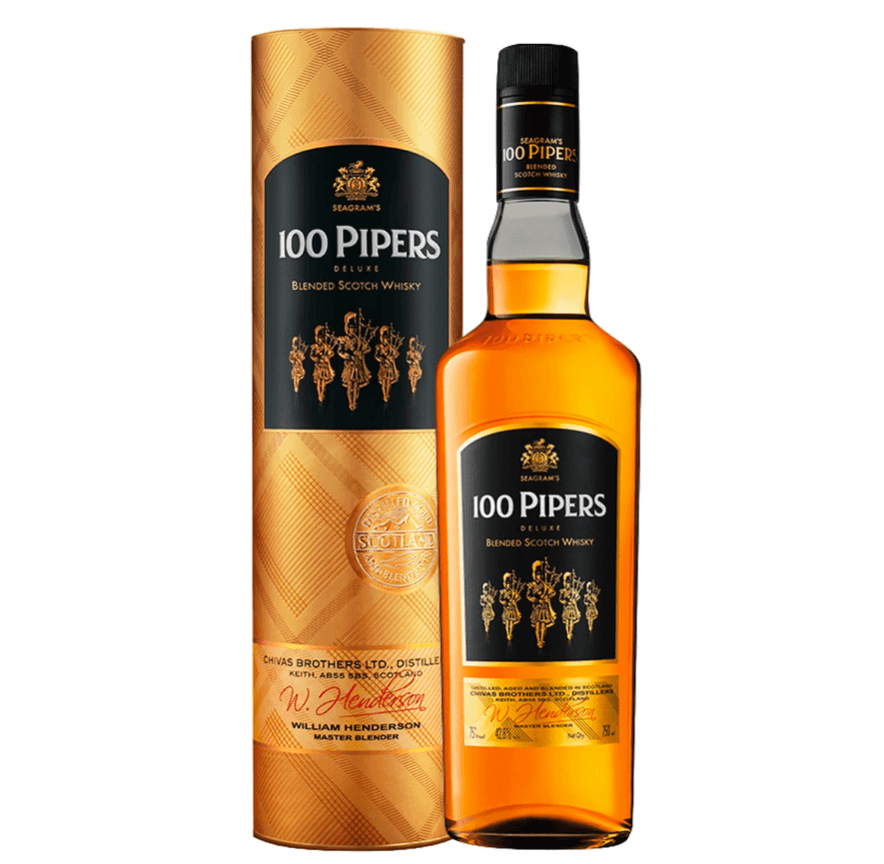 Seagram's 100 Pipers Blended Indian Whisky 750mL