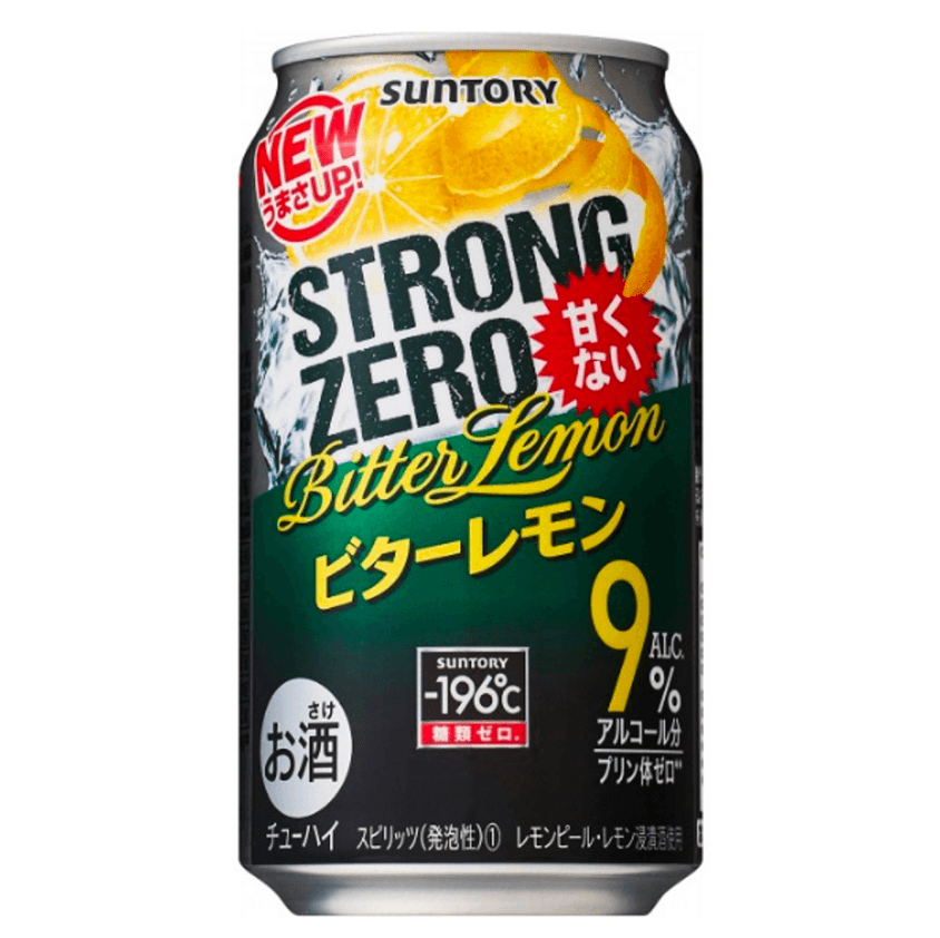 Suntory Strong Zero 9% Bitter Lemon Can 350mL - Harry's Liquor