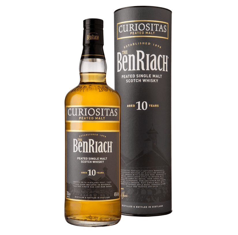 The BenRiach Curiositas Peated 10 Year Old Single Malt Scotch Whisky 700mL - Harry's Liquor