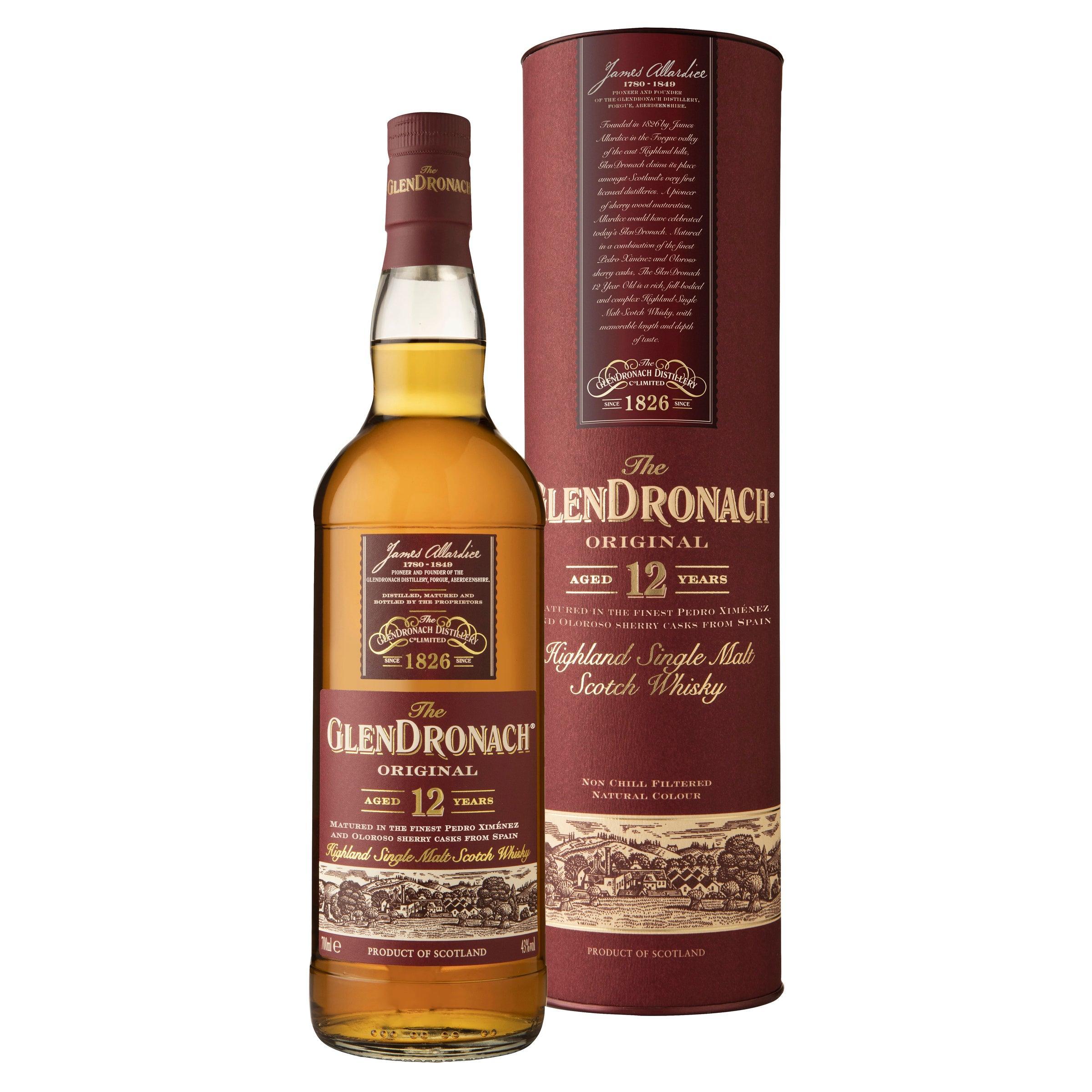 The Glendronach 12 Year Old Original Single Malt Scotch Whisky 700mL - Harry's Liquor